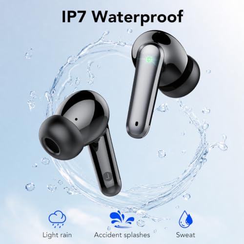 Detalle de IKT Auriculares Inalámbricos Bluetooth 5.4 con ENC, IPX7 y 50 h de autonomía