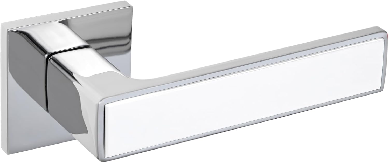 Thumbnail 2 de Gavroche Türgriffe Set PZ für Innentüren (Profilzylinder) in Silber-Chrom & Weiß