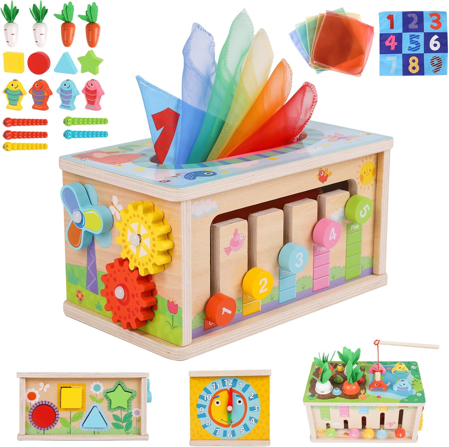 Detalle de Montessori Motorikspielzeug 6 in 1