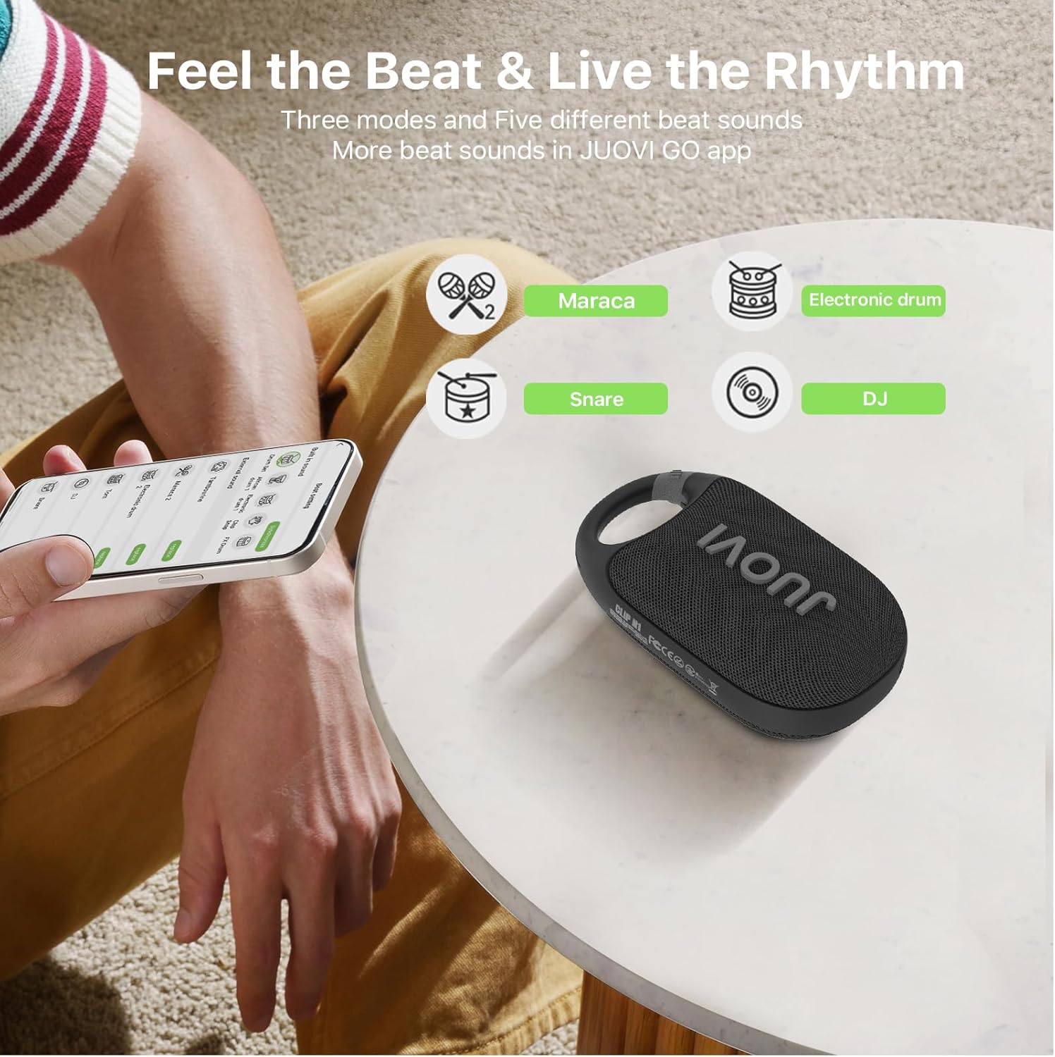 Detalle 1 de JUOVI Clip J1 speaker Bluetooth 5 W