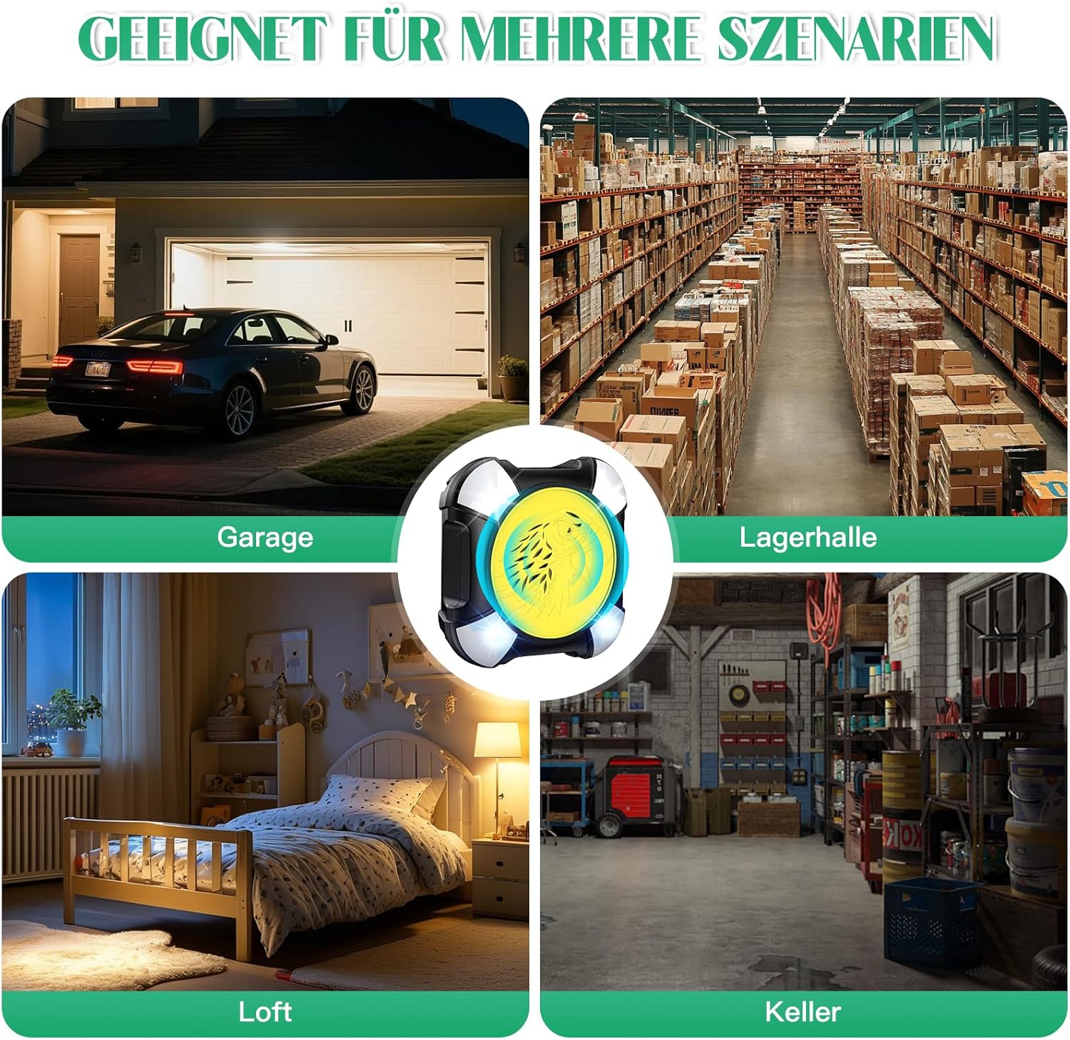 Thumbnail 6 de Onherm Marderschreck Auto Ultraschall-Mausabwehr (22–50 kHz) mit LED-Blinkwarnleuchte – 12V und USB-Stromversorgung