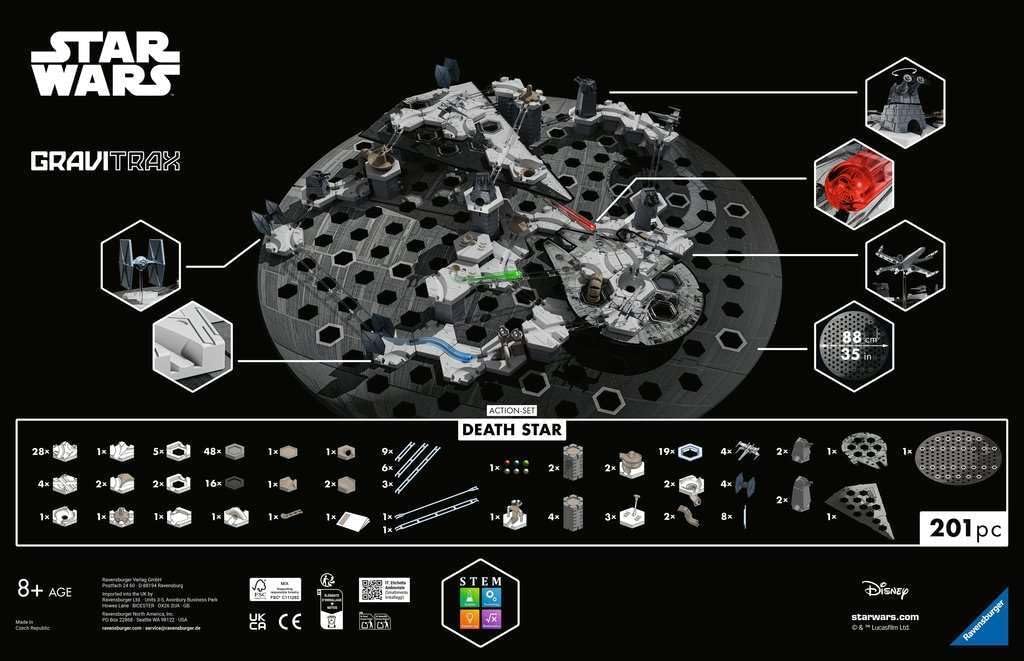 Detalle de Ravensburger GraviTrax Star Wars Death Star – Action Starter Set (190 pieces)