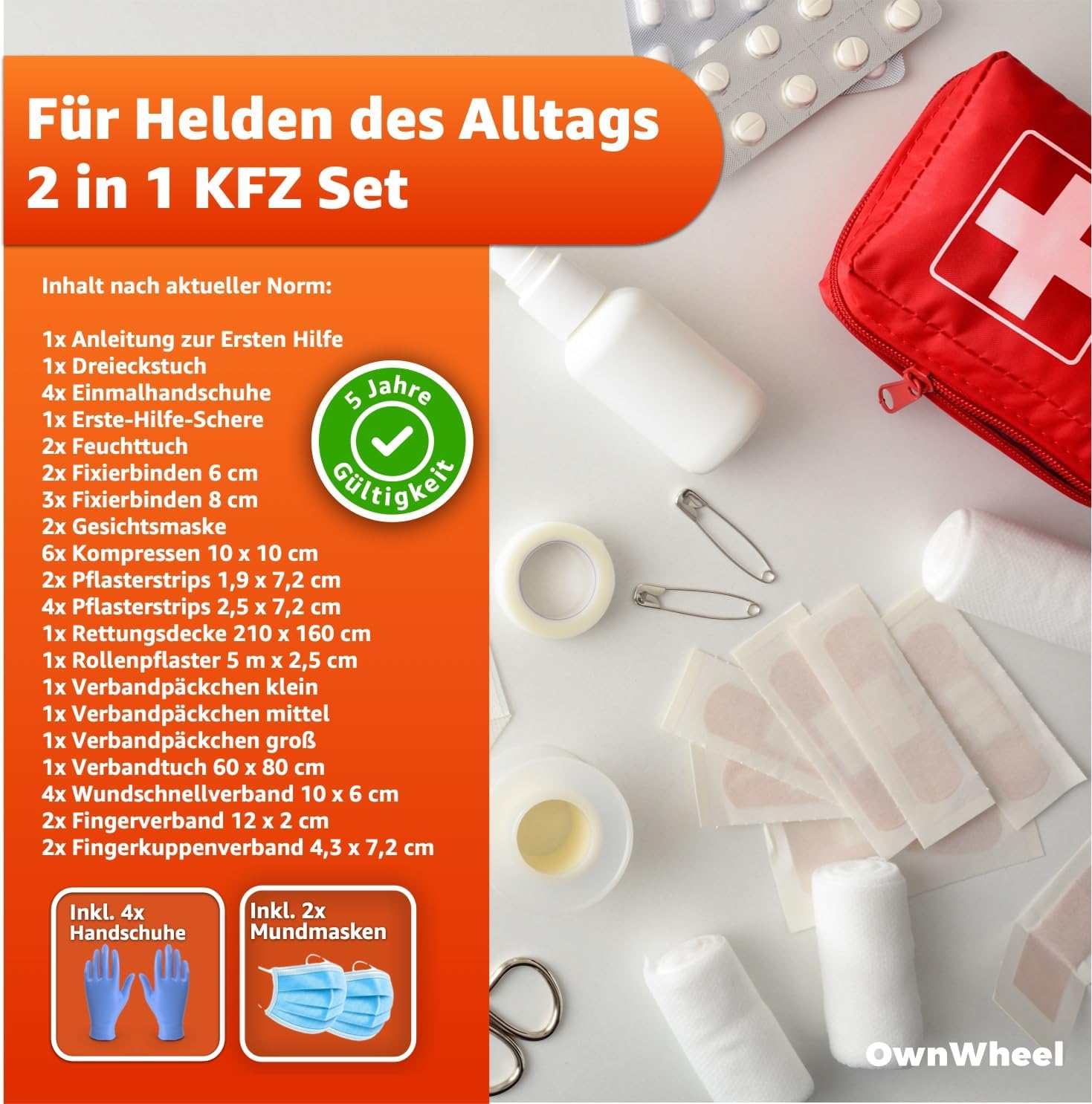 Thumbnail 2 de OwnWheel 3 in 1 Pannenset KFZ