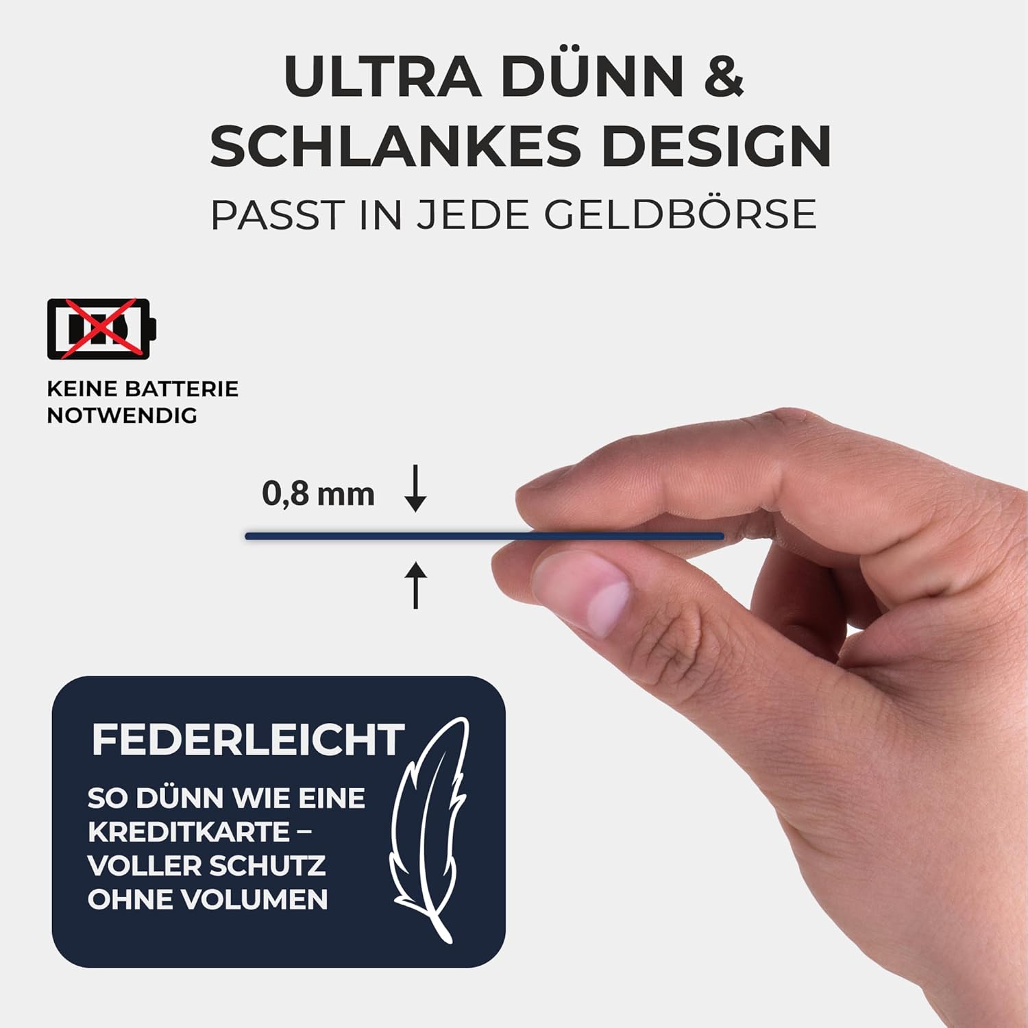 Thumbnail 2 de PURISTO RFID Blocker Karte 0,8 mm DEKRA geprüft