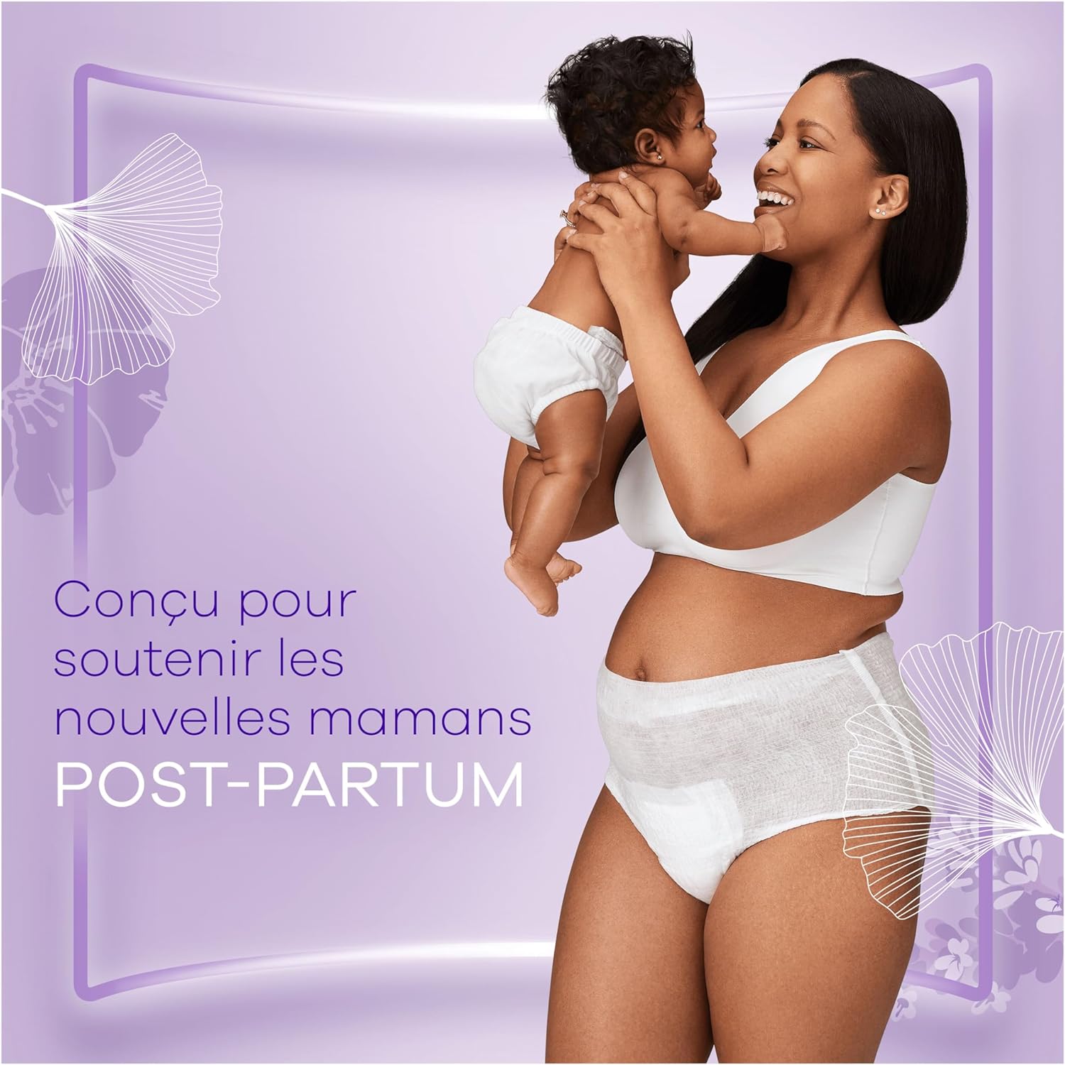 Detalle de Always Discreet Postpartum Culottes Jetables, Taille L – 8 pièces, haute absorption et confort