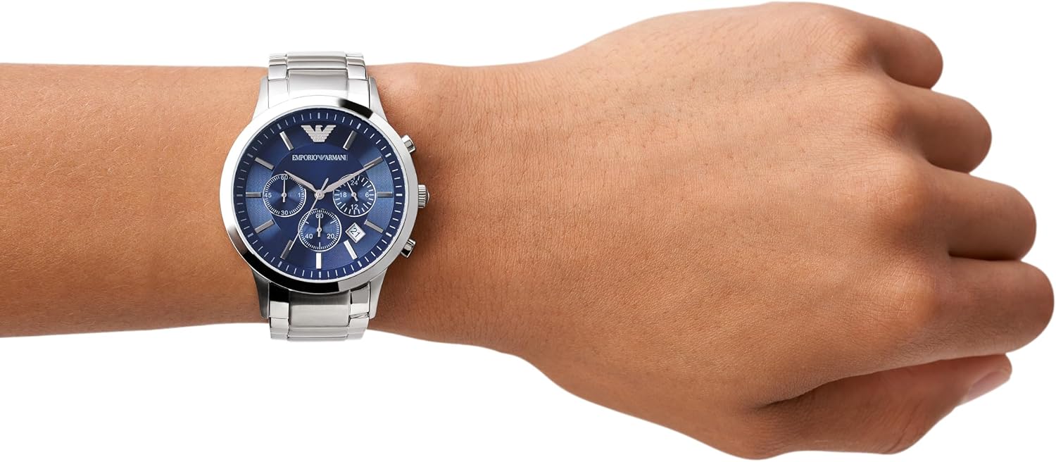 Detalle 2 de Emporio Armani Orologio Uomo movimento 43 mm blu