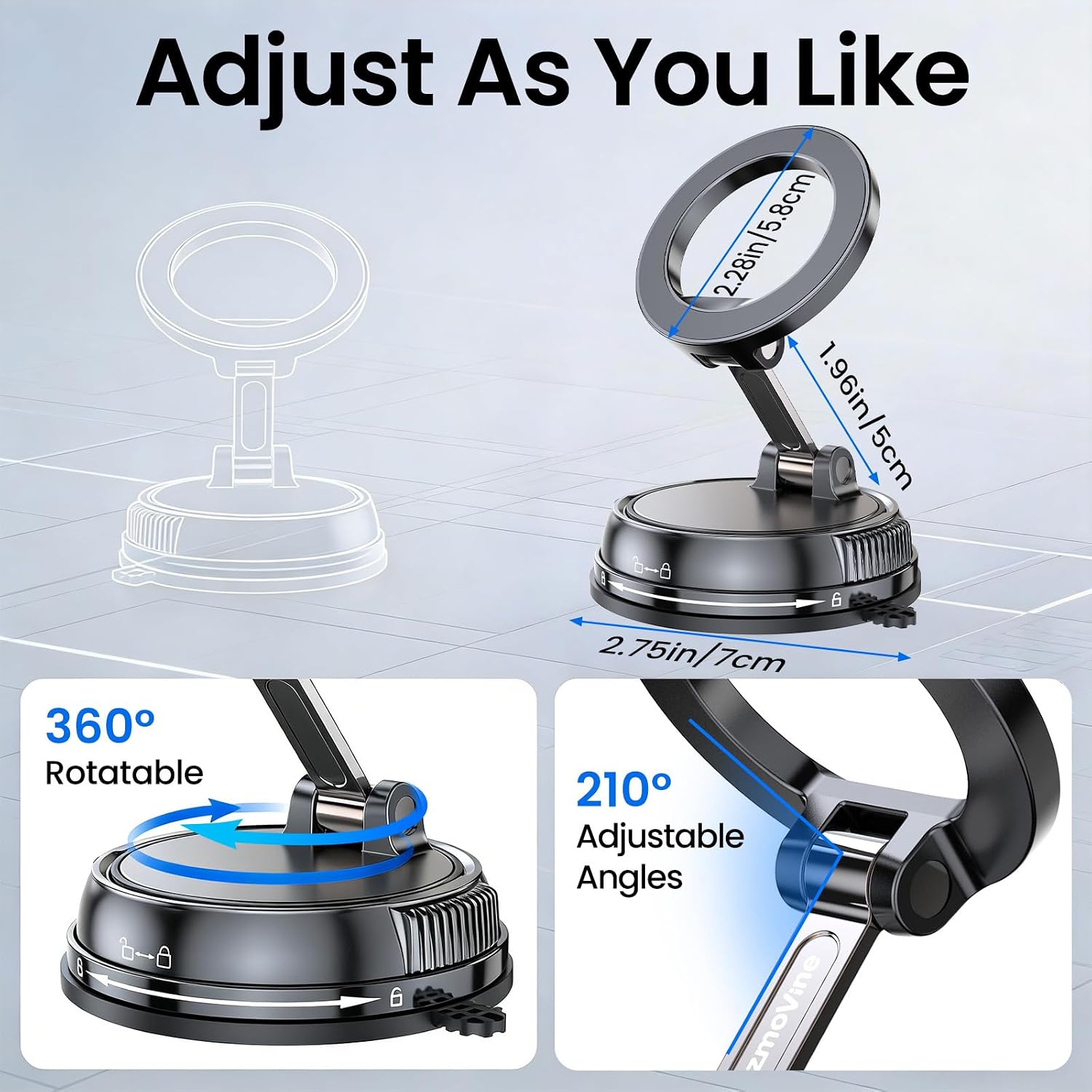 Thumbnail 6 de GizmoVine Car Phone Holder 35KG