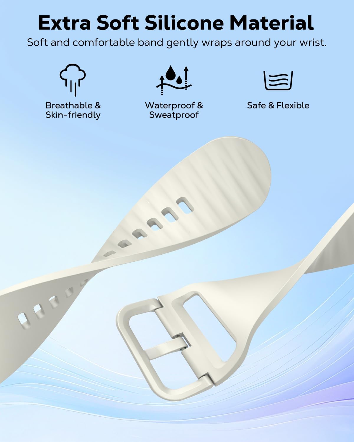 Detalle 2 de MoKo Sport Watch Band 49mm breathable silicone