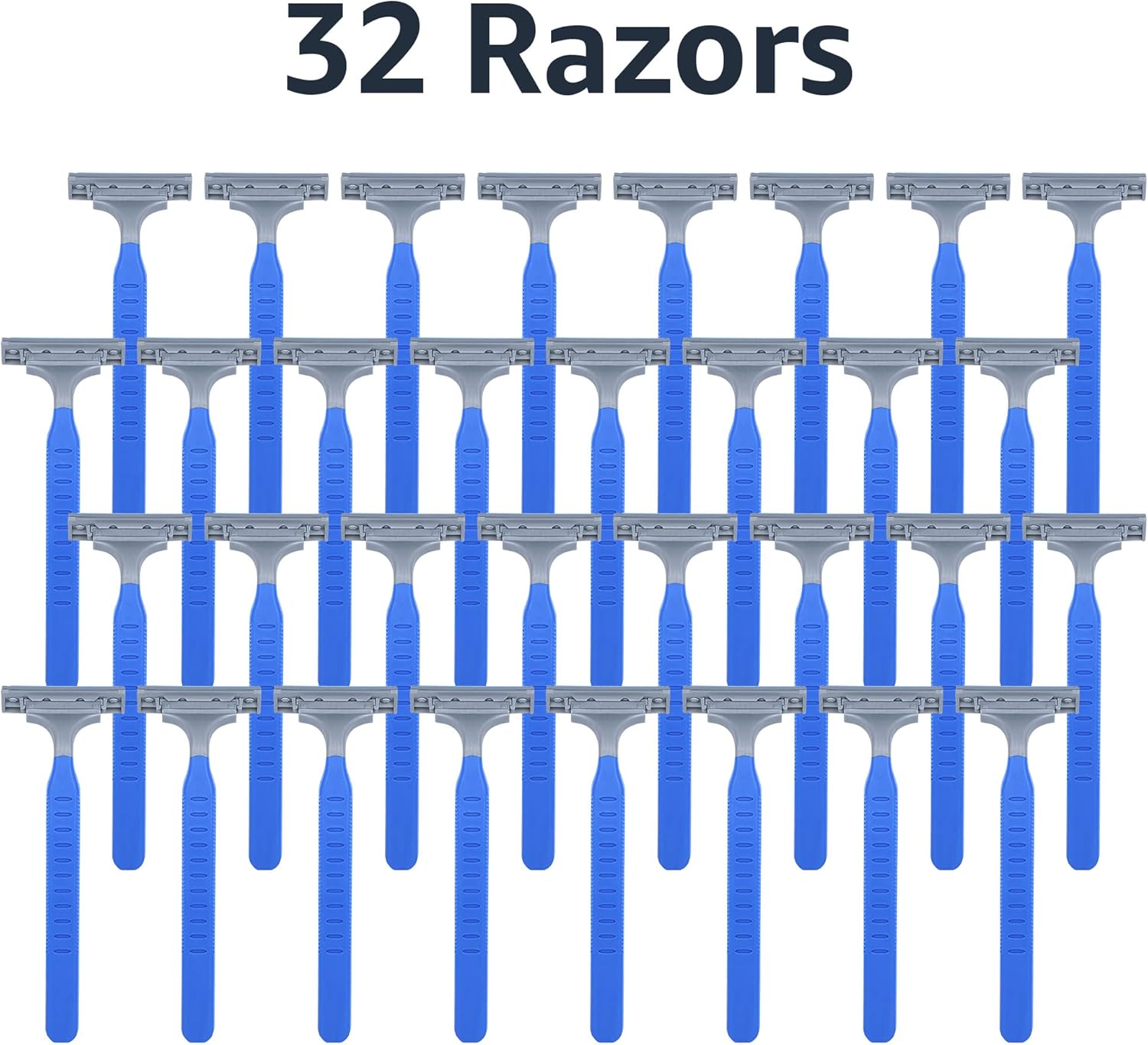Thumbnail 2 de Amazon Basics Twin Blade Pivoting Disposable Razors (Rubber Grip) — 32 Count, 1-Pack