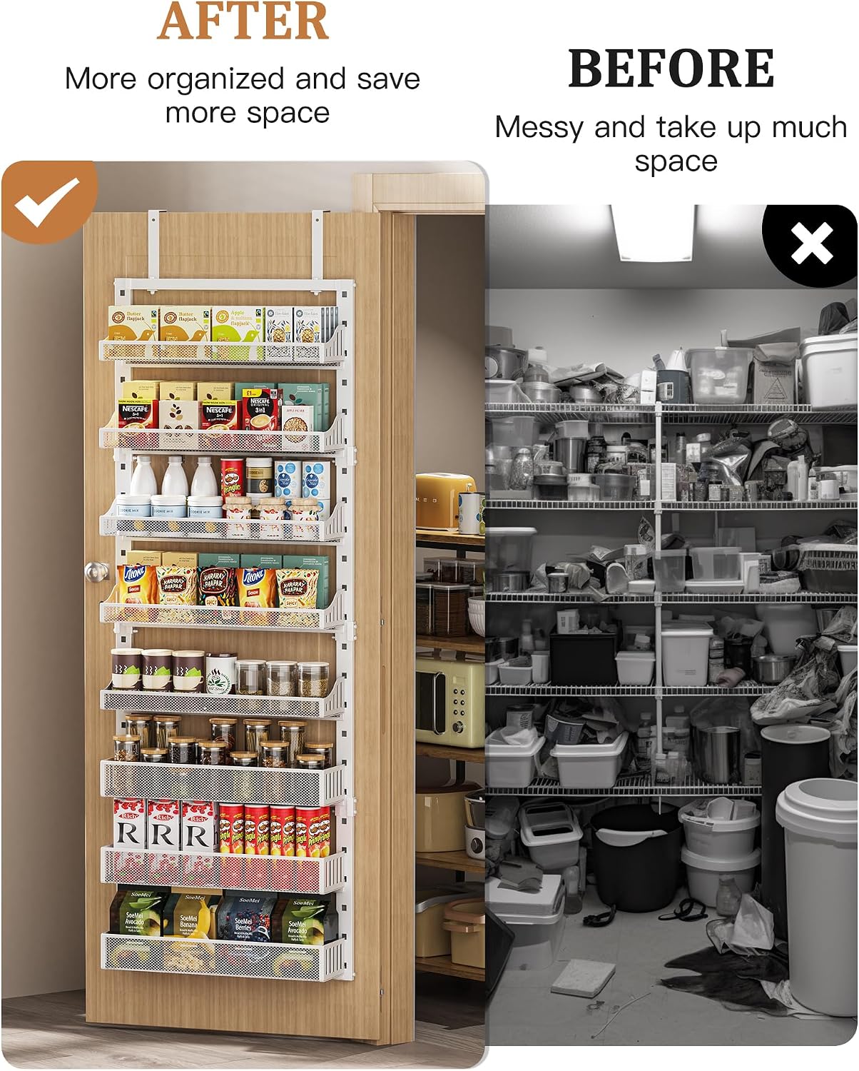 Detalle 1 de POKIPO Pantry Organizer 8-Tier