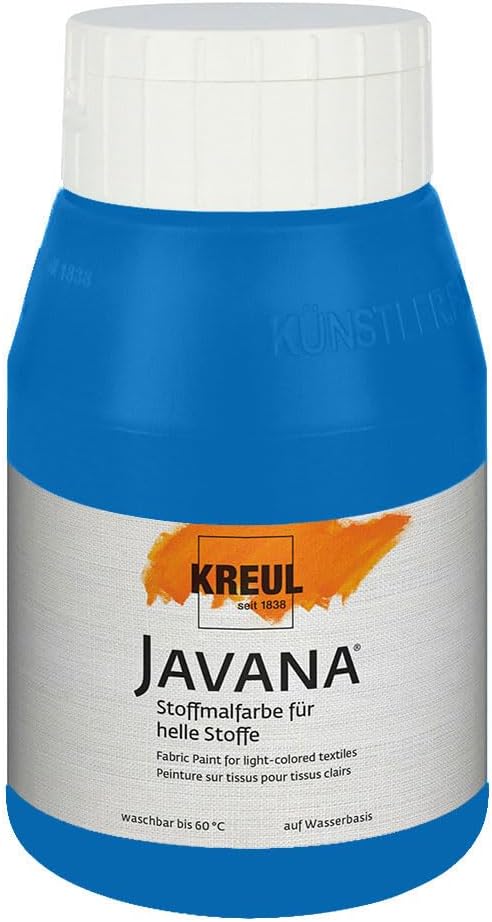 Thumbnail 6 de KREUL 90511 Javana Stoffmalfarbe für helle Textilien – 500 ml in Weiß