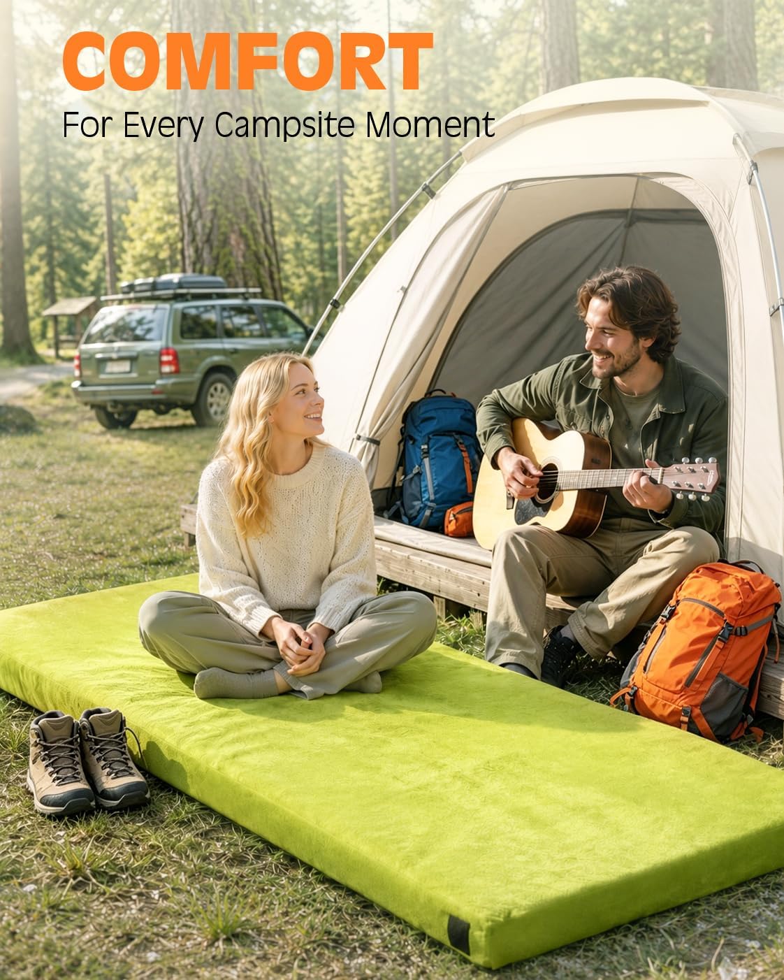 Thumbnail 2 de GAIALOOP 4-Inch Memory Foam Camping Mattress — Extra Thick Comfort for Campers and Guests