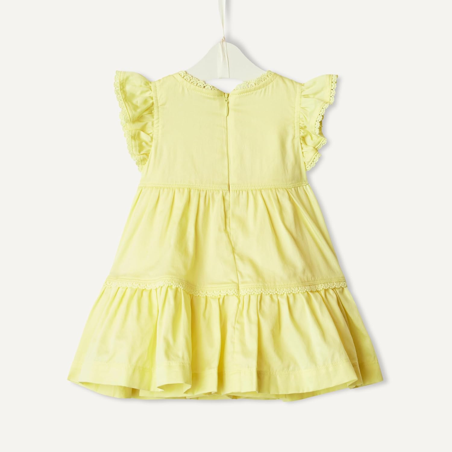 Detalle de Amazon Essentials x Sofia Grainge Toddlers and Baby Girls' Woven Cotton Sateen Fit & Flare Casual Dress
