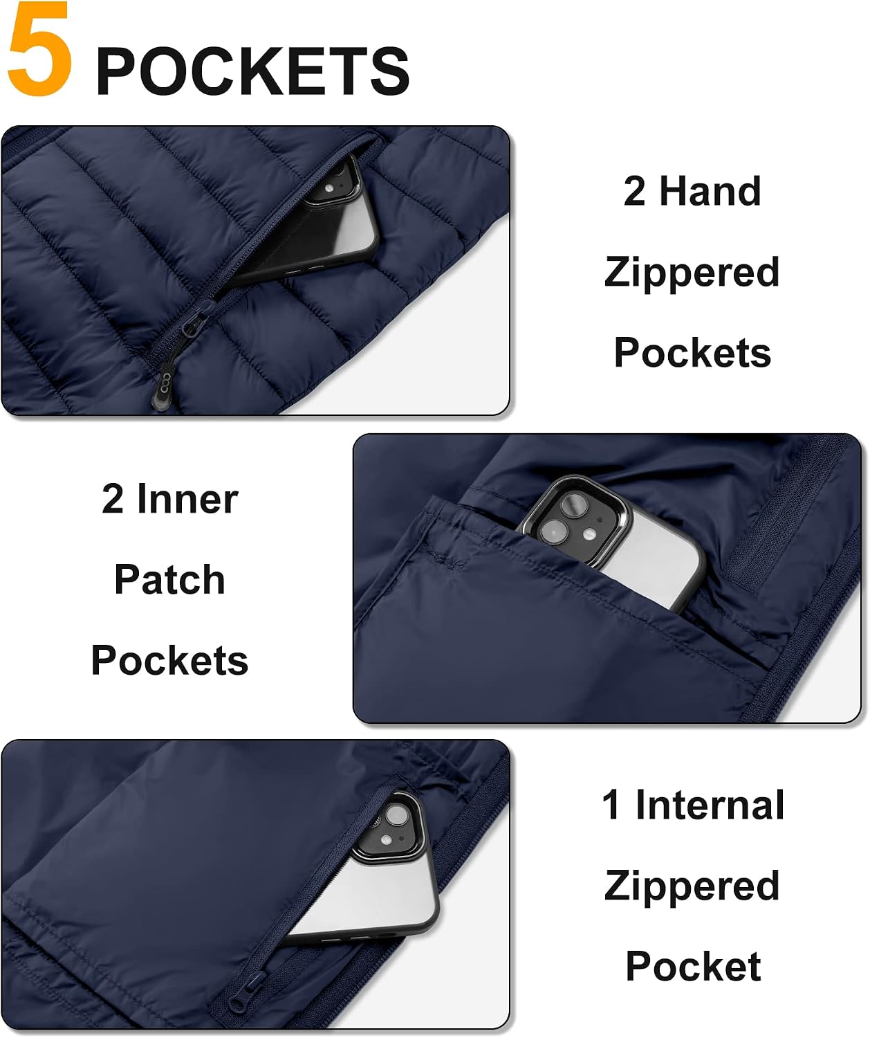 Thumbnail 4 de 33,000ft gilet for men, packable puffer vest