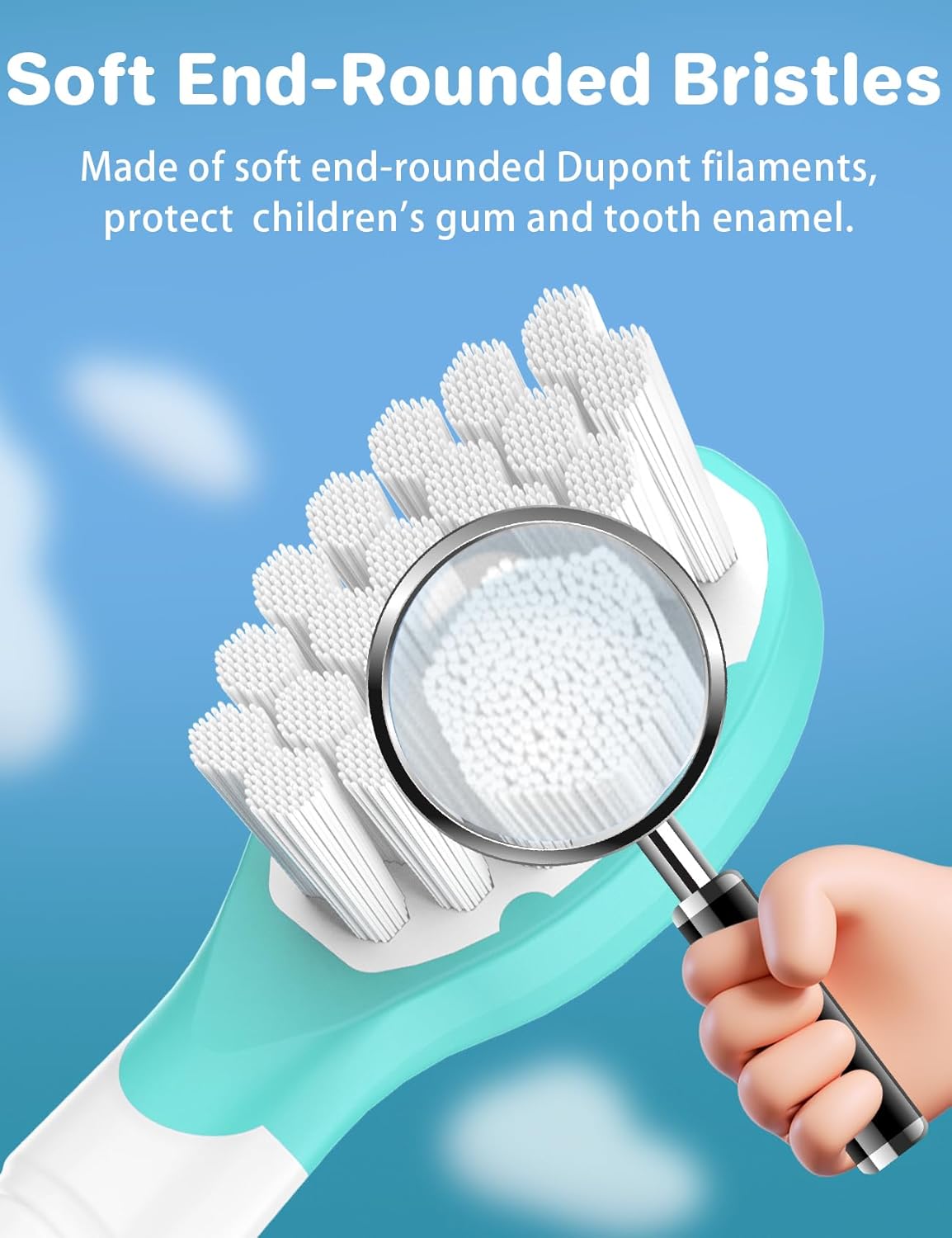 Thumbnail 5 de Kids Replacement Heads for Philips Sonicare: 8-Pack (Pink & Blue) for 3+ Years Old