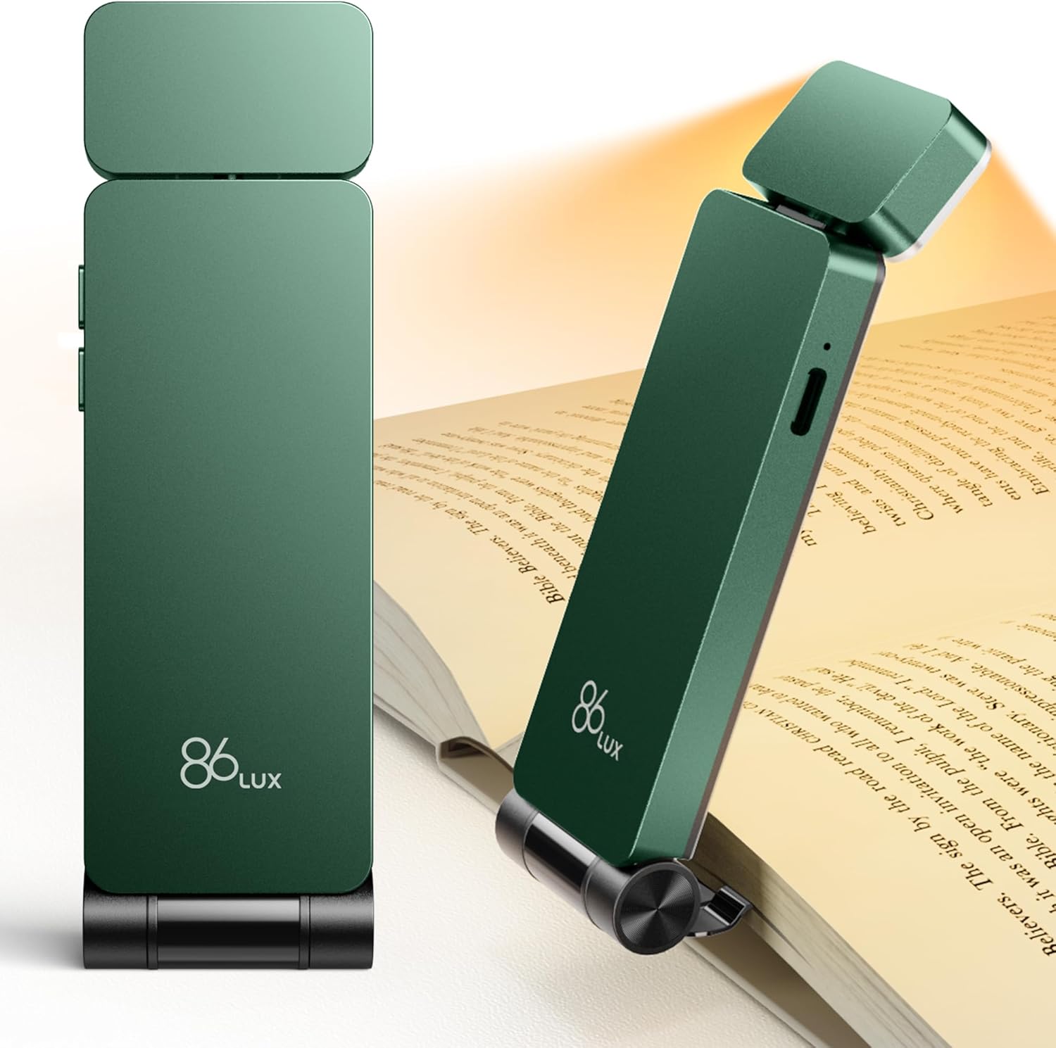 Thumbnail 3 de 86lux Rechargeable Reading Light with Stepless Dimming, 3 Amber Tones and Clip-on Design (White)
