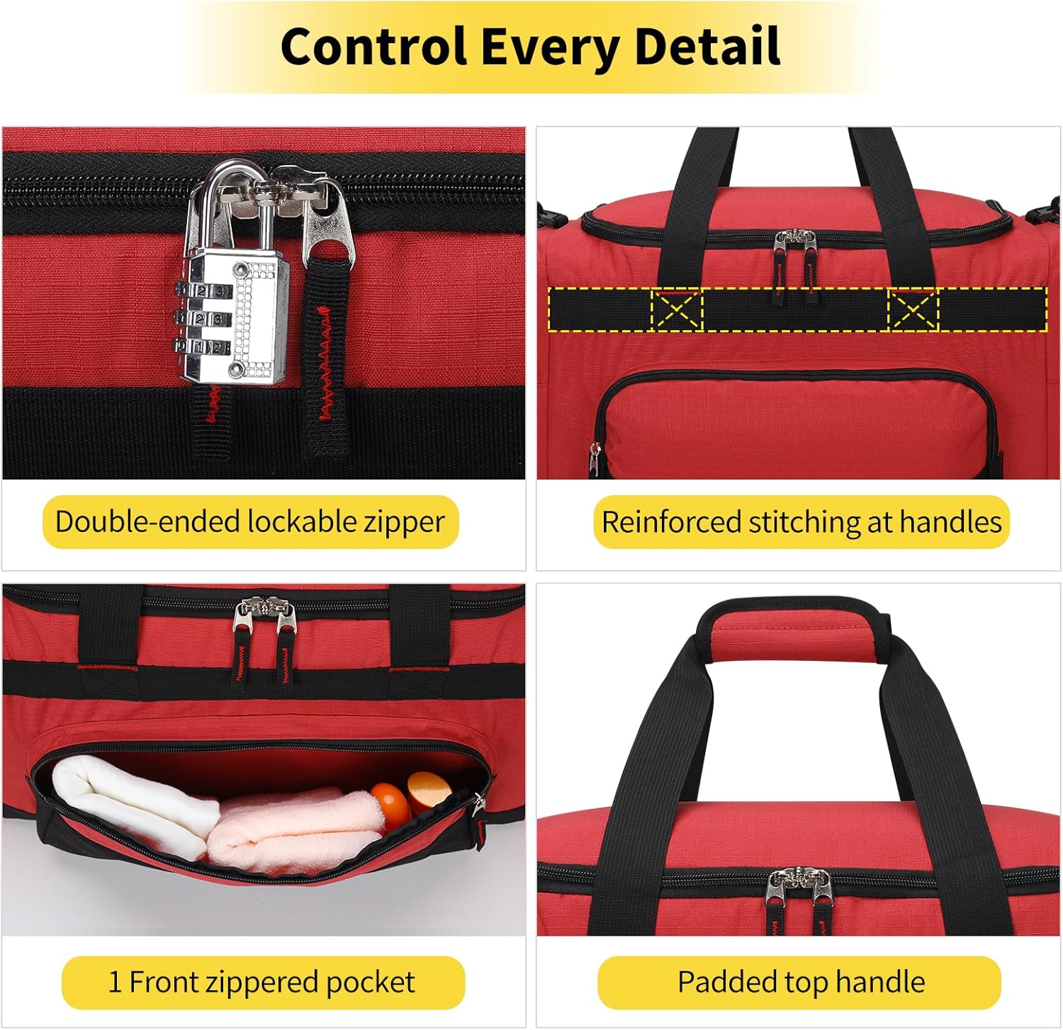Thumbnail 4 de 55L Gym Duffle Bag: 22-inch Multi-Pocket Holdall for Men