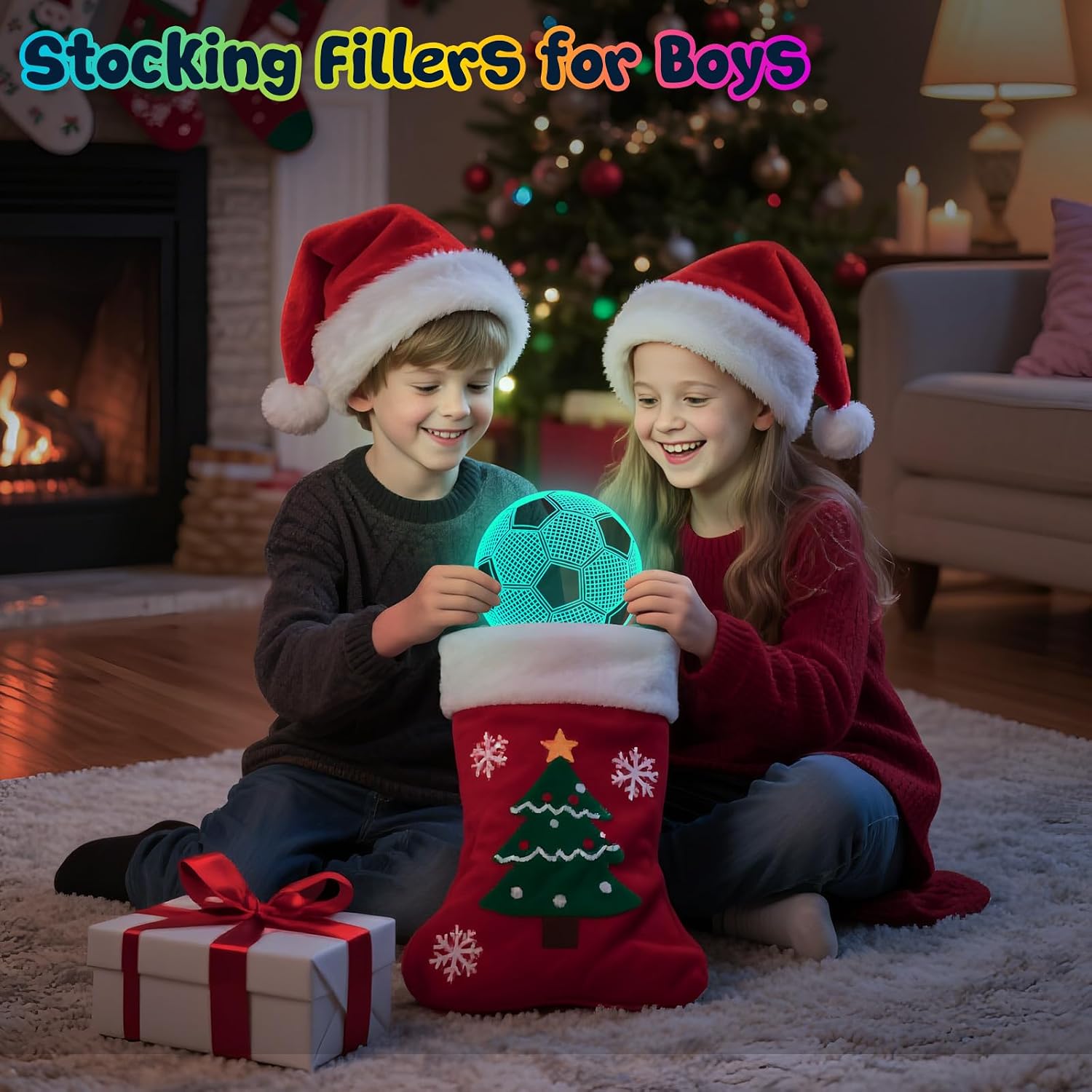Detalle 2 de Linkax 3D Illusion Football Night Light 16 colours