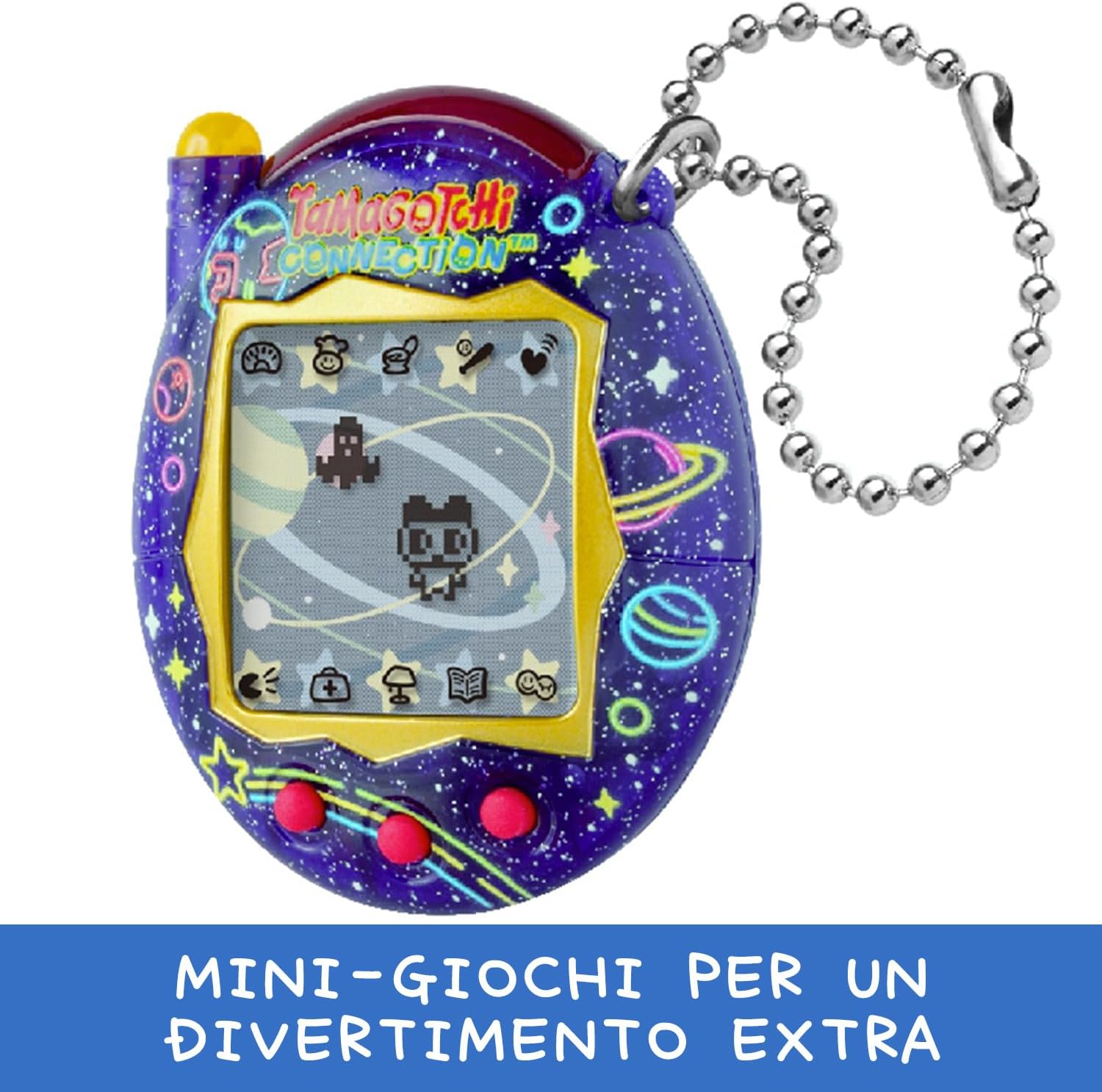 Thumbnail 4 de Bandai Tamagotchi Connection Neon Planet – Animale Virtuale Interattivo con Infrared e Schermo Grande