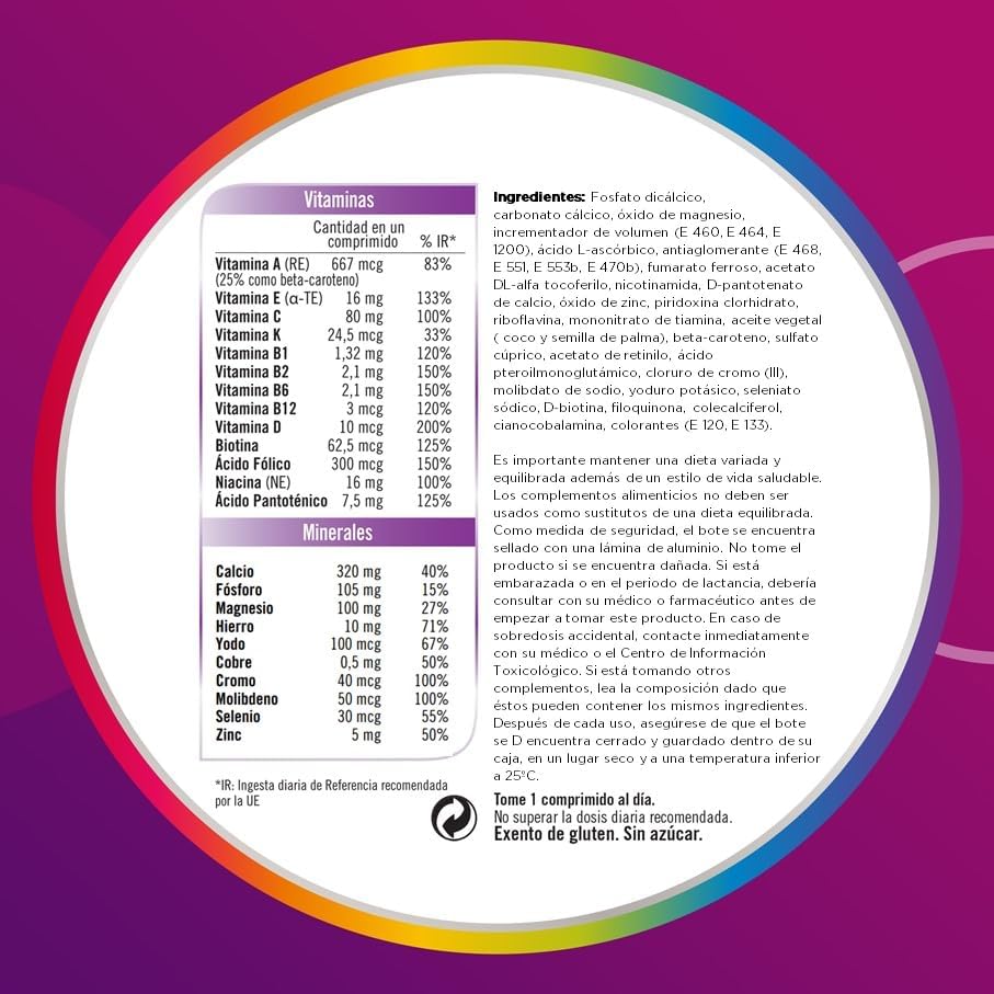 Thumbnail 5 de Multicentrum Mujer Multivitamínico con Zinc y Vitamina C 💊