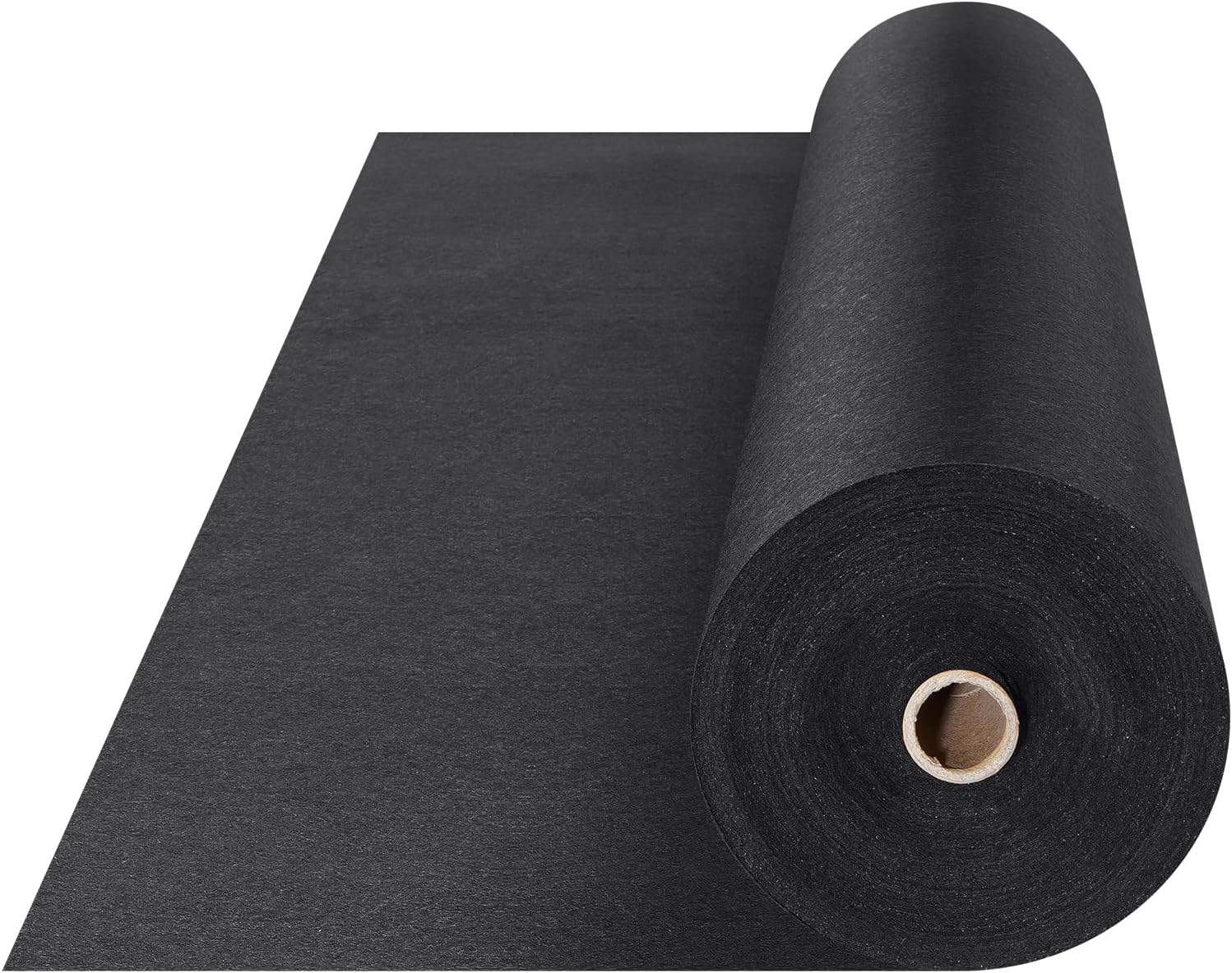 VEVOR géotextile non tissé 1 x 50 m, toile noire anti-mauvaises herbes