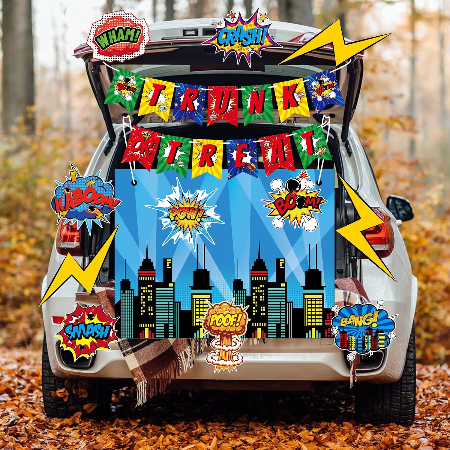 Thumbnail 6 de Xutengy Halloween Car Decorations Kit, Polyester