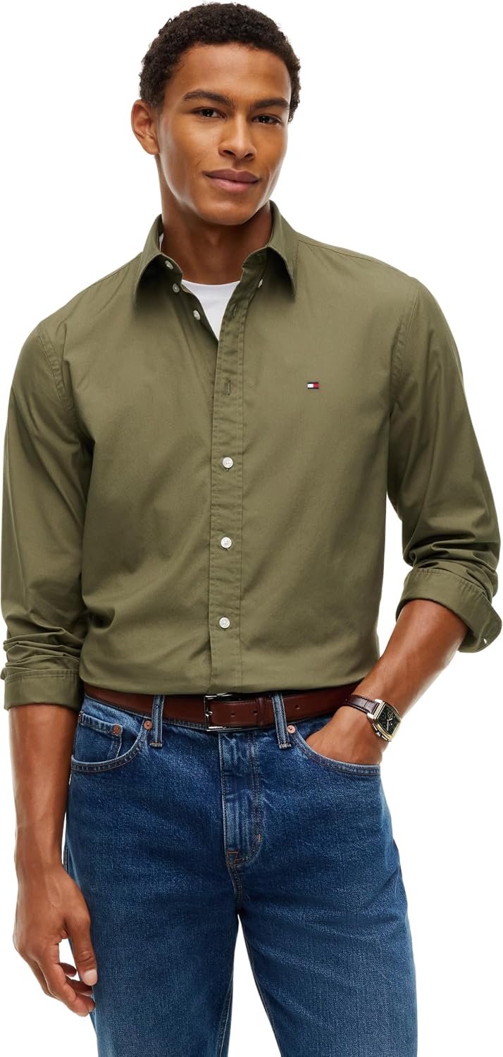 Thumbnail 6 de Tommy Hilfiger Herren Hemd Flex Poplin Solid Regular Fit