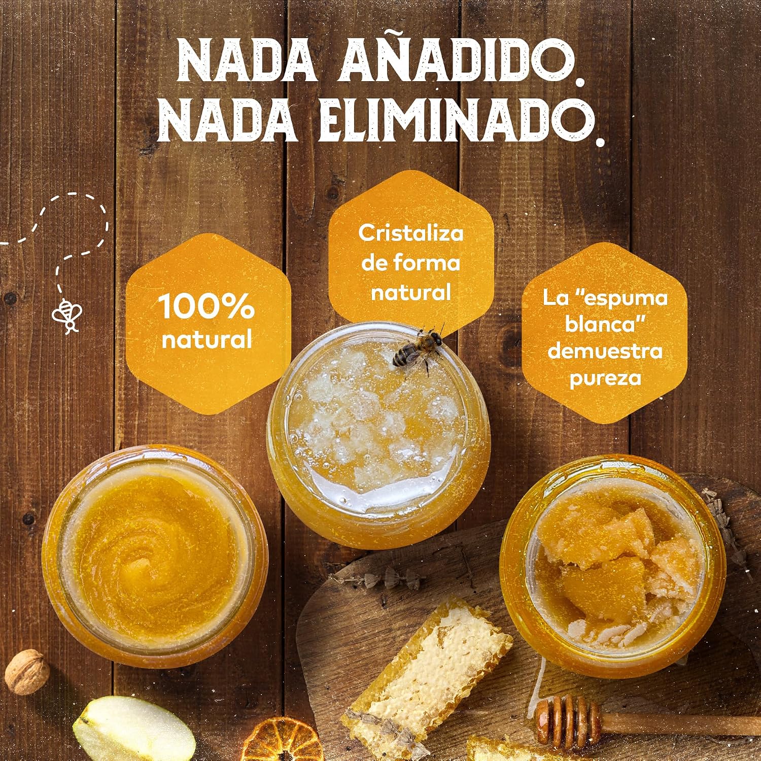 Detalle 2 de QHoney Miel Cruda 1kg Premio de Oro Paris 2025🍯