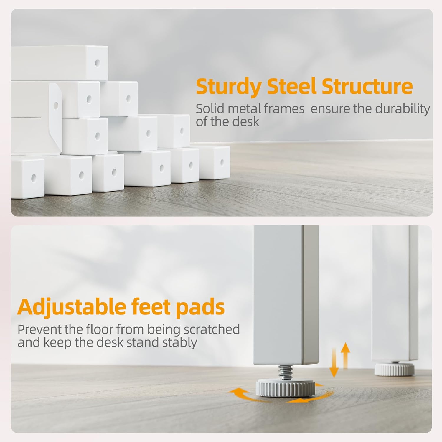 Thumbnail 6 de BEXEVUE L Shaped Corner Desk – 100x70 cm: Space-Saving, Reversible Shelving for Study, Work and Gaming