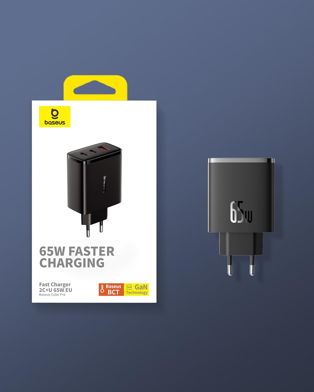 Thumbnail 7 de Baseus - Cargador USB C 65W, 3 Puertos, Rápido ⚡