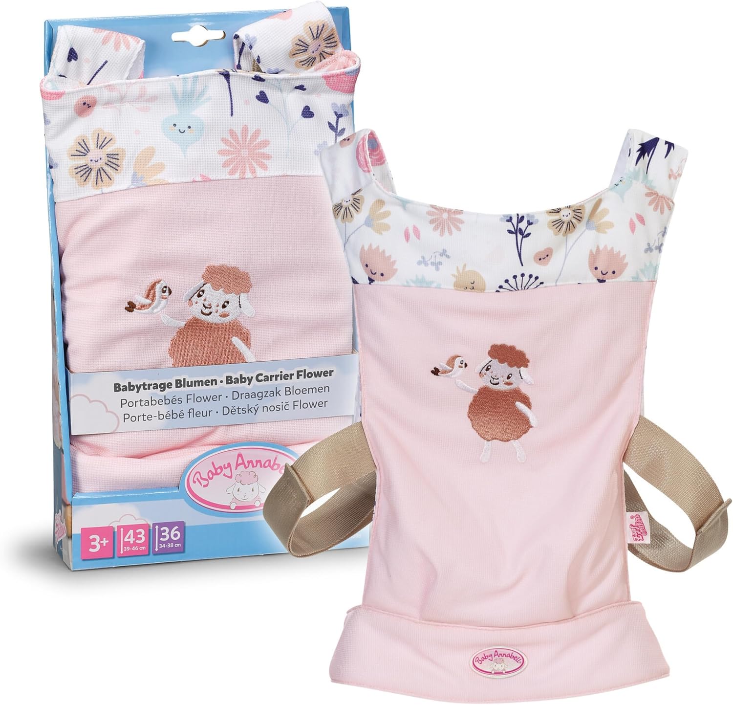 Detalle de Baby Annabell Baby Doll Carrier with adjustable padded straps (front & back wear)