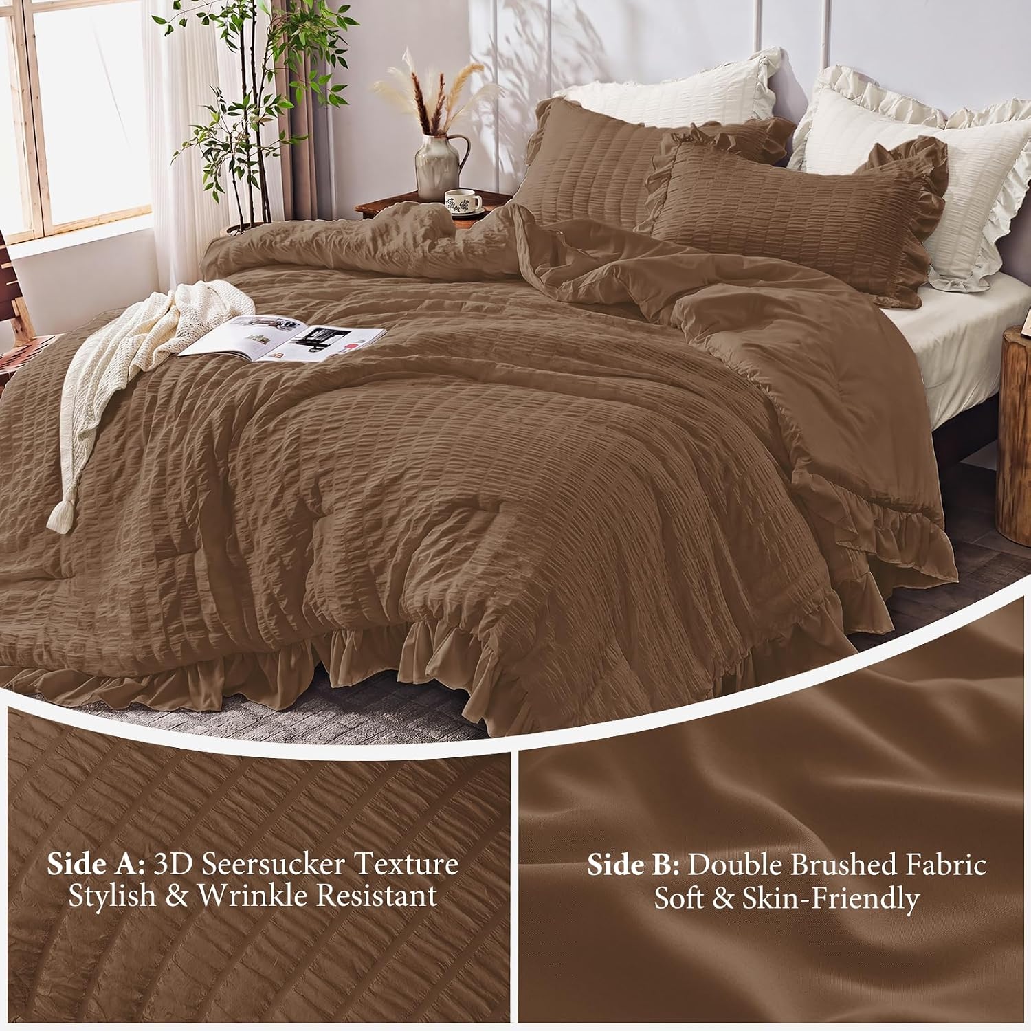 Detalle 1 de JOLLYVOGUE Comforter Set, Twin/Twin XL