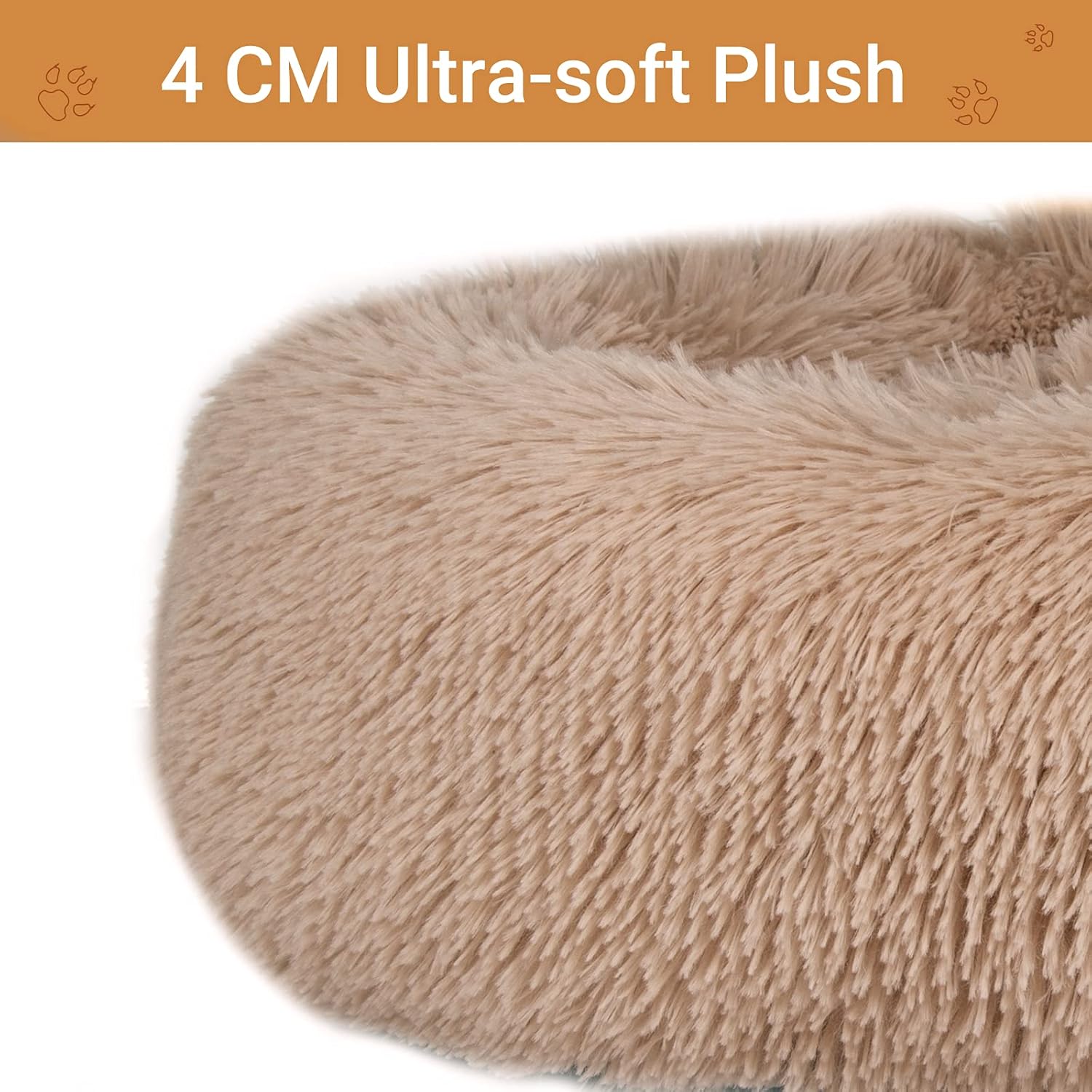 Thumbnail 2 de Moistu Moistu XL Dog Bed Donut Washable – 80cm round calming cushion with non-slip base