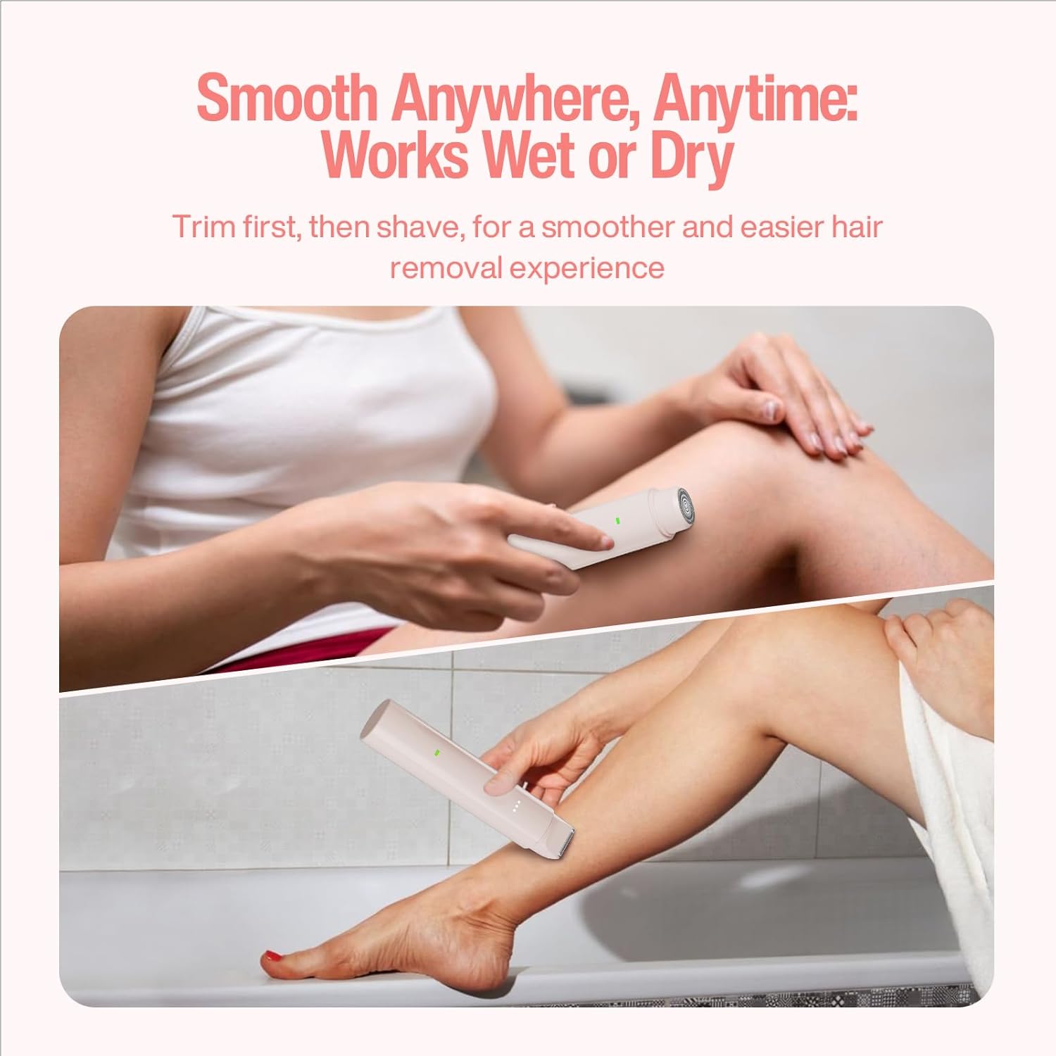 Thumbnail 3 de Bikini Trimmer Women 2-in-1 Electric Lady Shaver for Women (Wet & Dry) – Cordless, Waterproof, USB‑C
