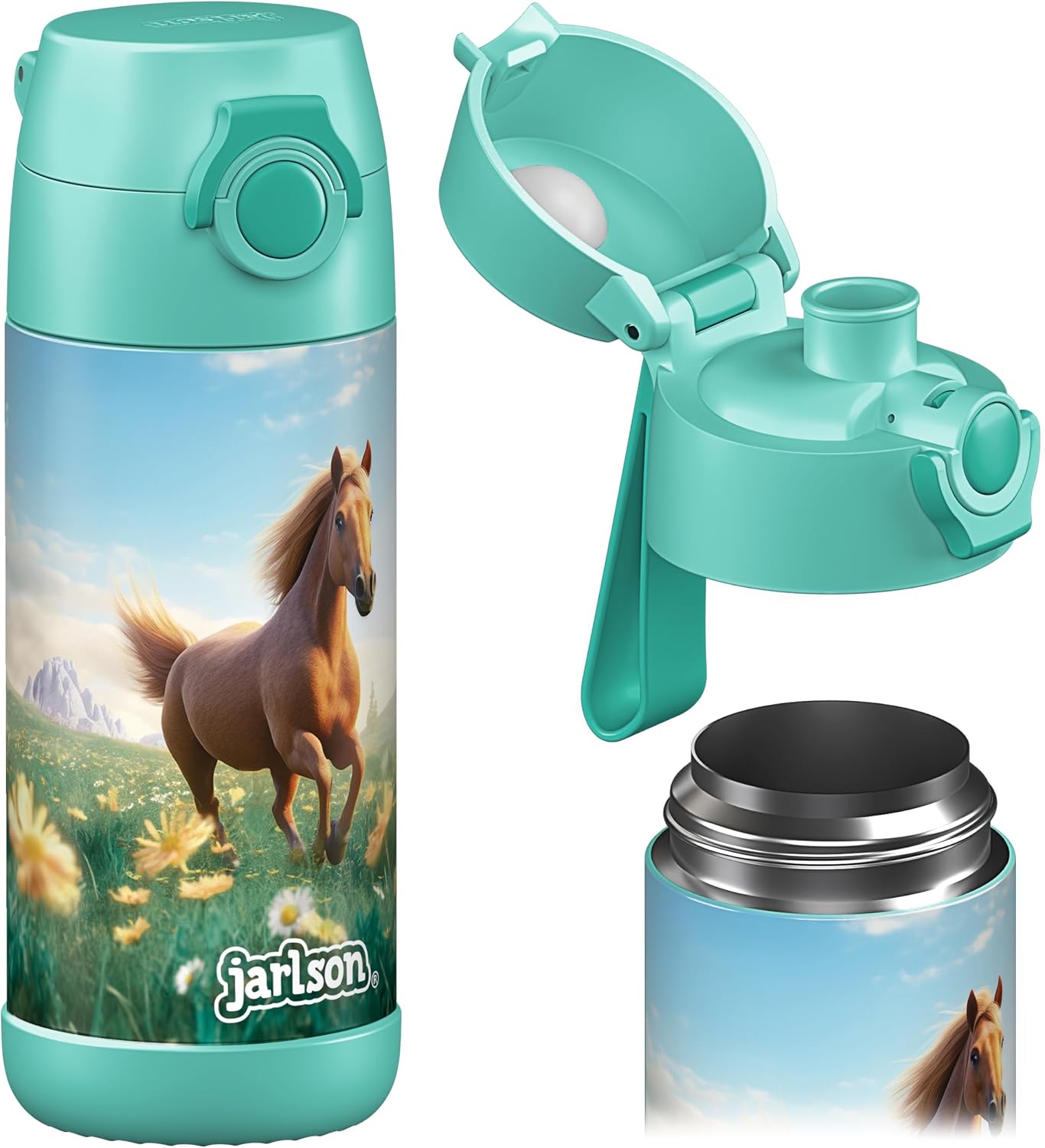 Thumbnail 6 de Jarlson Gourde Enfant CHARLI 500ml — Bouteille Isotherme Anti-Fuite sans Paille