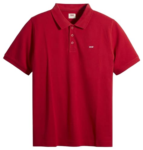 Detalle de Levi's Housemark Polo Camiseta Crimson – versión para hombre, talla M