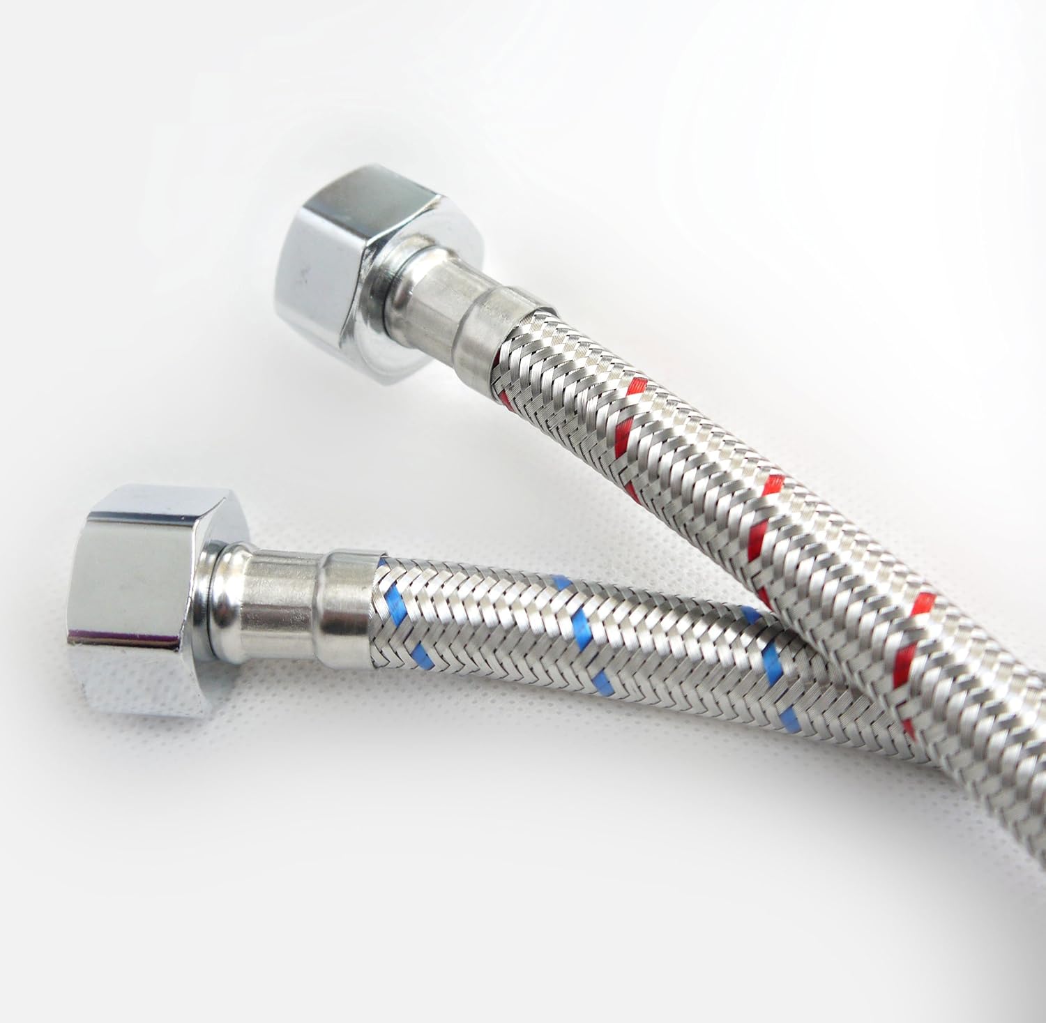 Detalle 2 de Xcel Home™ 2 Pipes (Pair) 12mm (M12) x 1/2 BSP, 300mm | 5 Lengths | Flexi Tap Connectors for Monobloc Taps