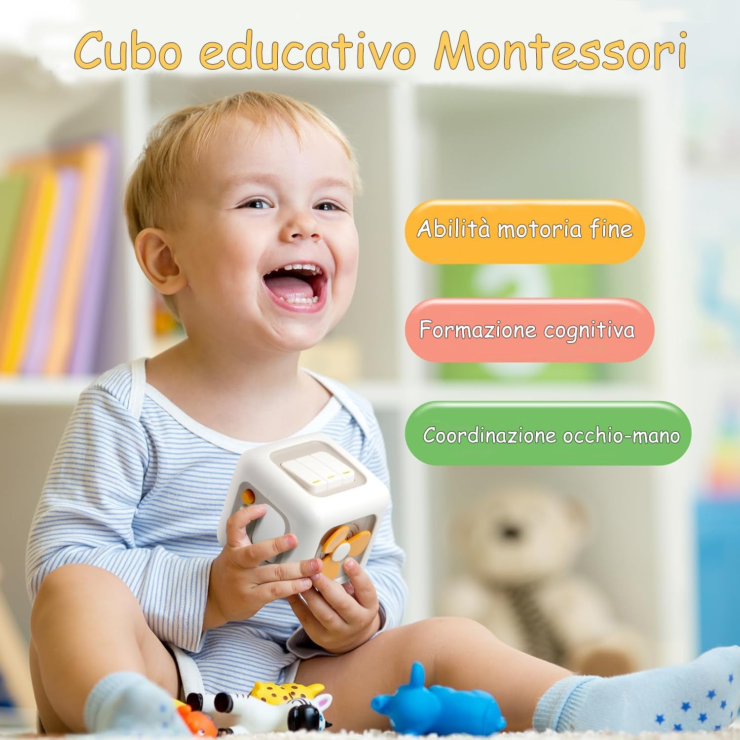 Detalle de Loyzico Cubo Occupato 6 in 1 per bambini