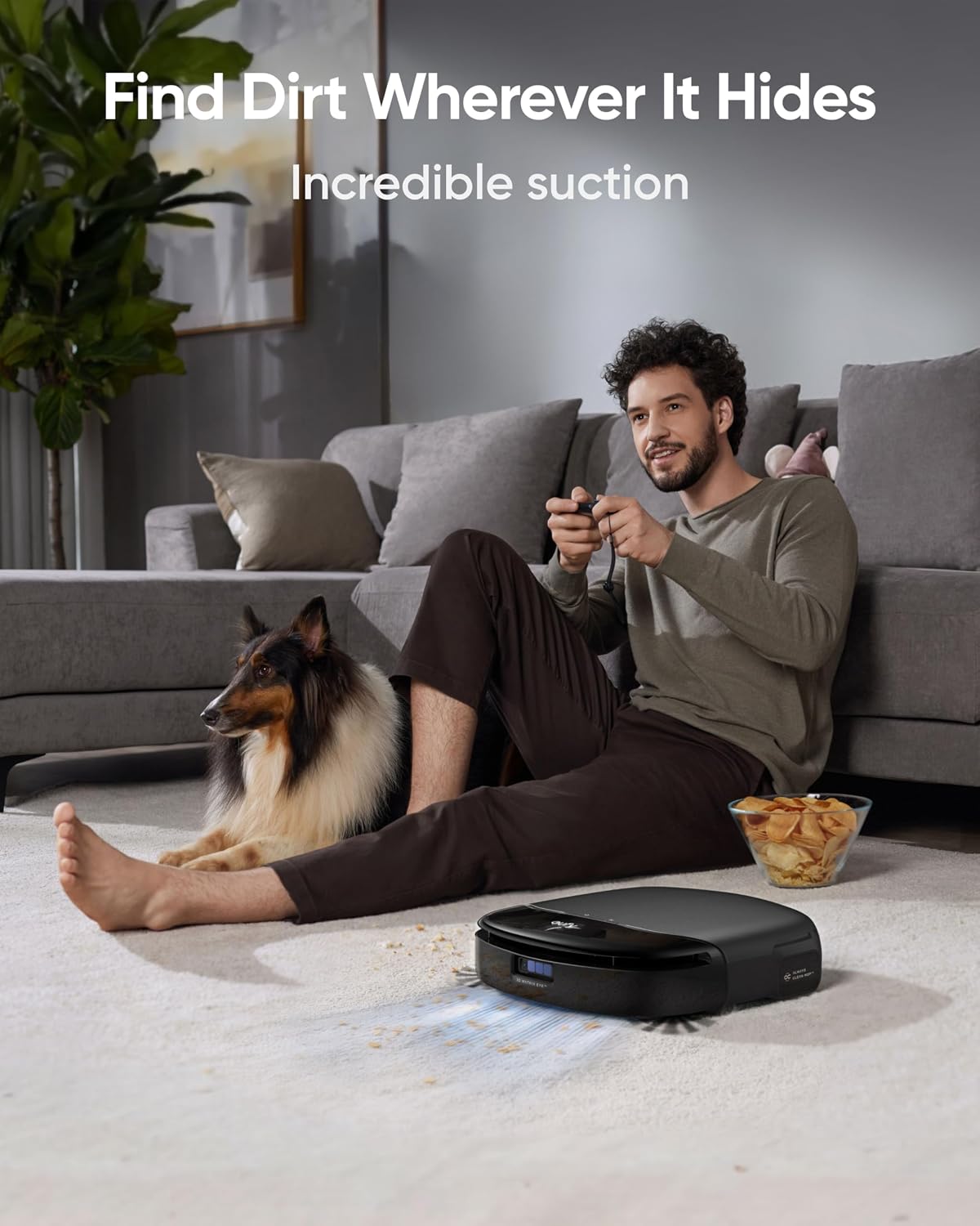 Detalle 1 de eufy Omni S1 Pro Robot Vacuum & Mop with HydroJet and Auto Washing/Drying Station