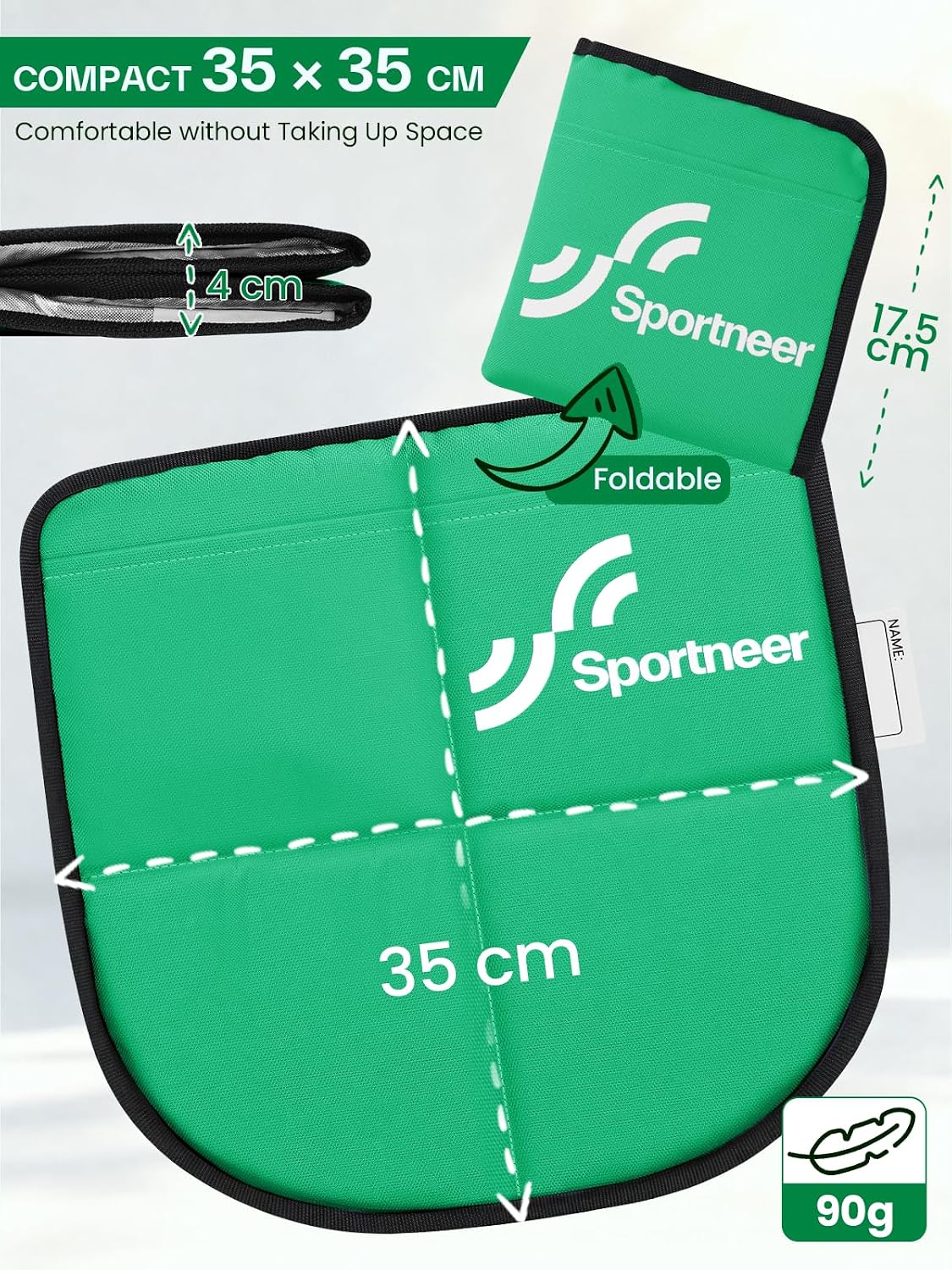 Detalle 2 de Sportneer CSP-01 Kids' Foldable Seat Pad with Water-Repellent Backing & Pockets