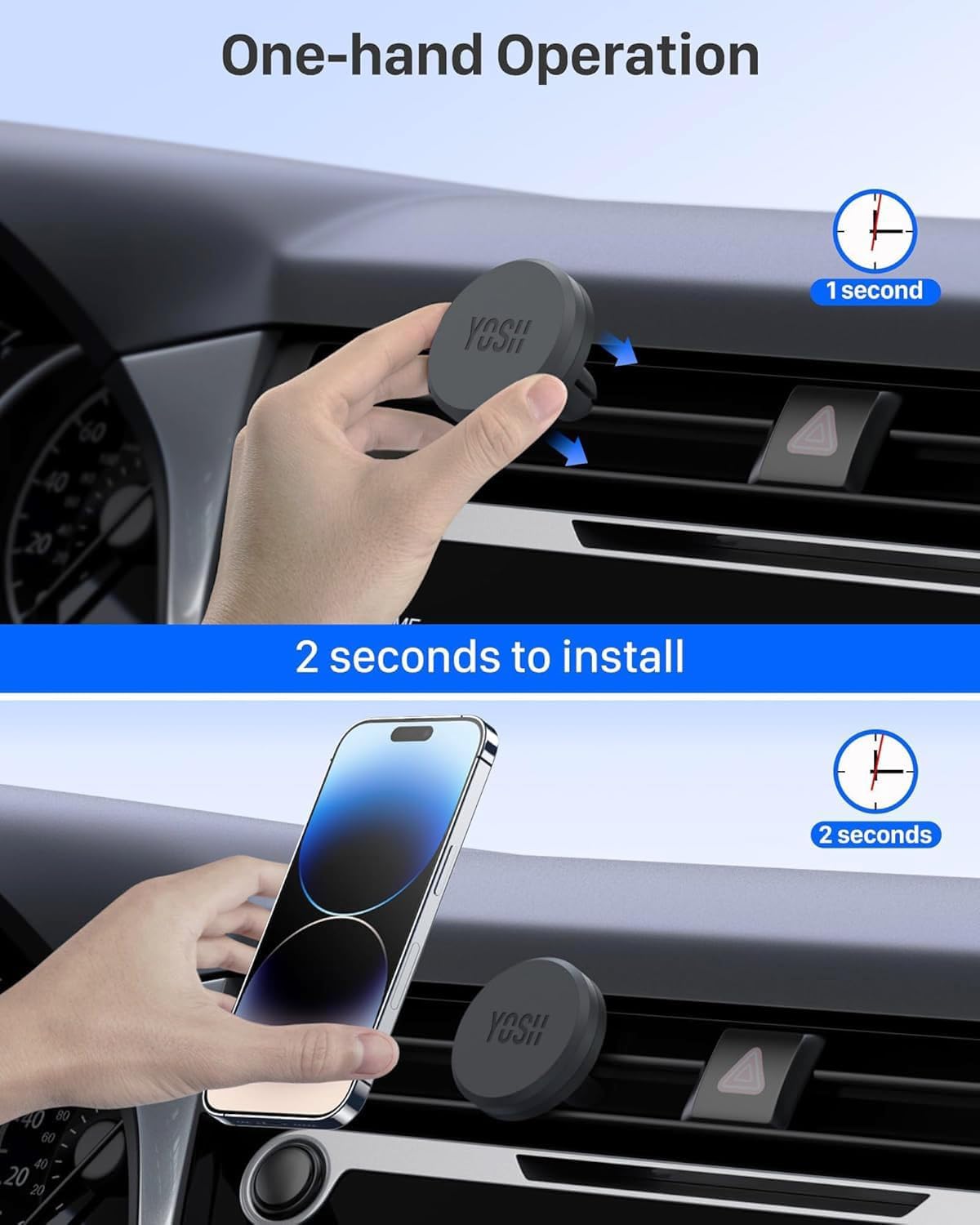 Thumbnail 4 de YOSH Soporte magnético para coche 40 mm