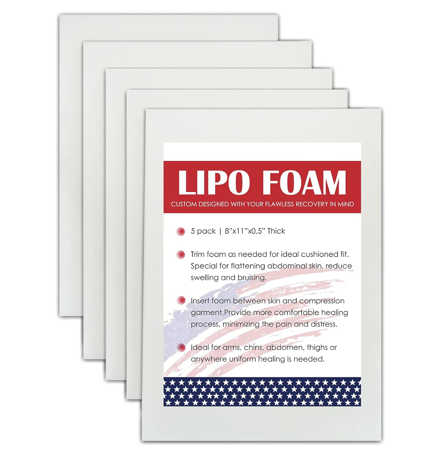 KUSMOO Lipo Foam Pads 8 x 11