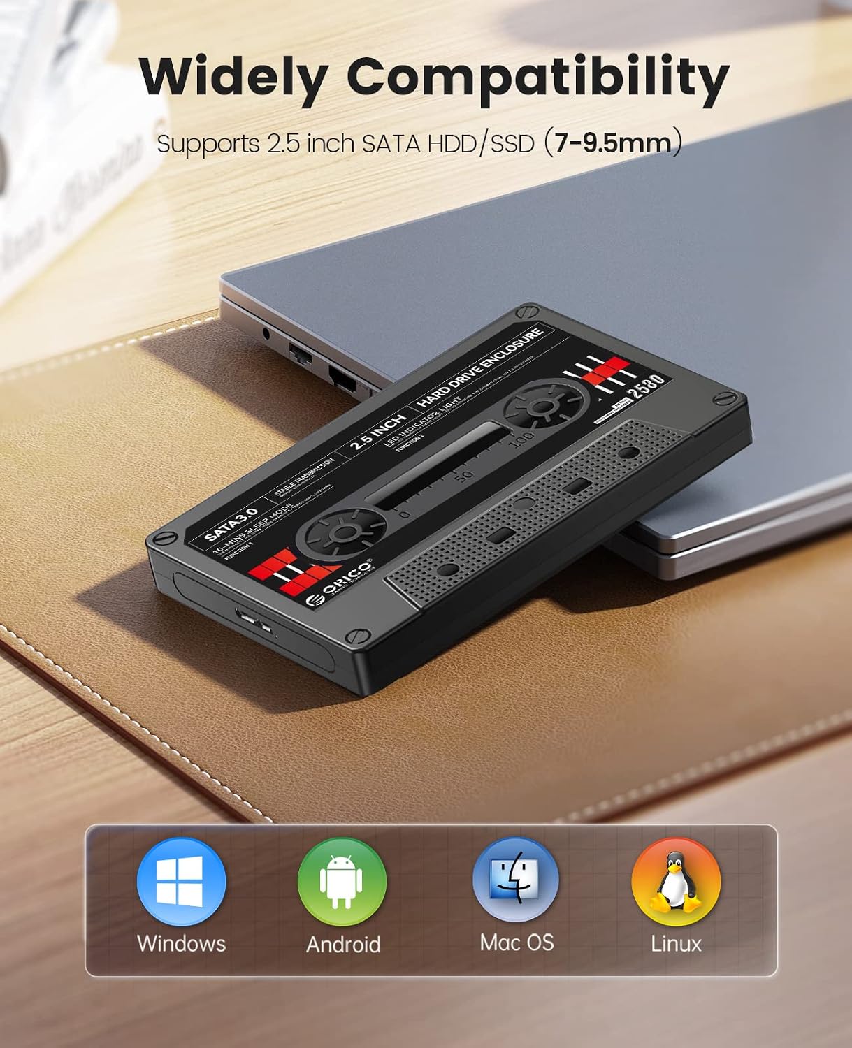 Thumbnail 4 de ORICO 2,5'' boîtier disque dur USB 3.0 vers SATA, supporte jusqu'à 6 TB ⚙