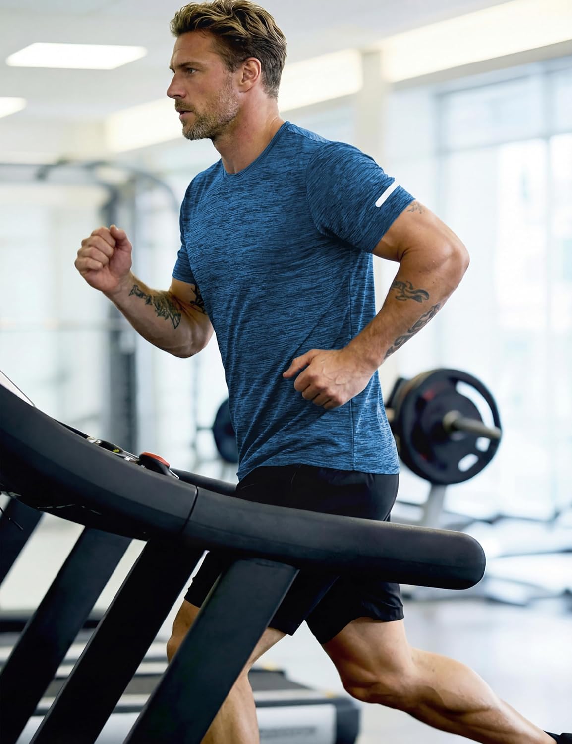 Thumbnail 3 de MAGCOMSEN Men's T Shirt: Lightweight Quick-Dry Gym Top for Running and Training