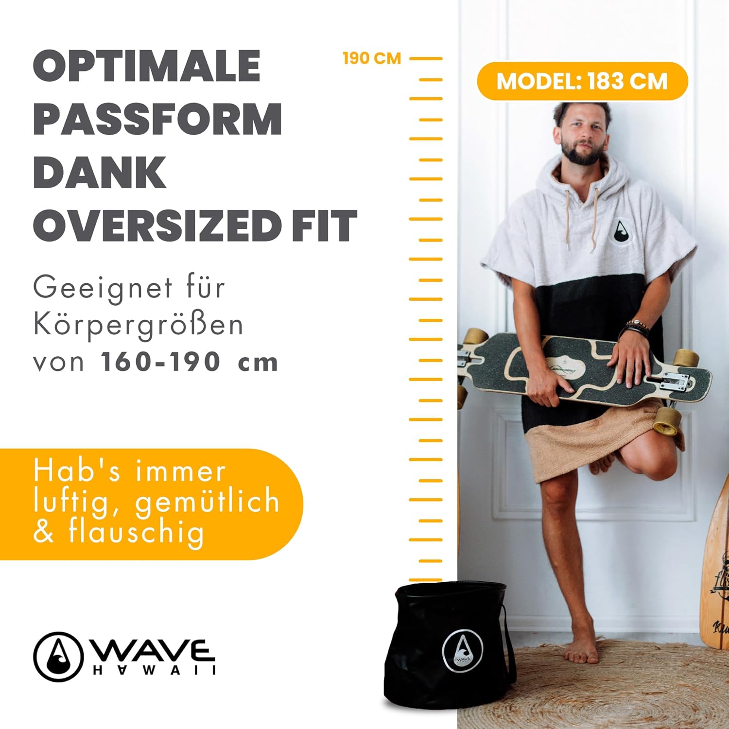 Thumbnail 1 de WAVE HAWAII Surfponcho 160-190 cm