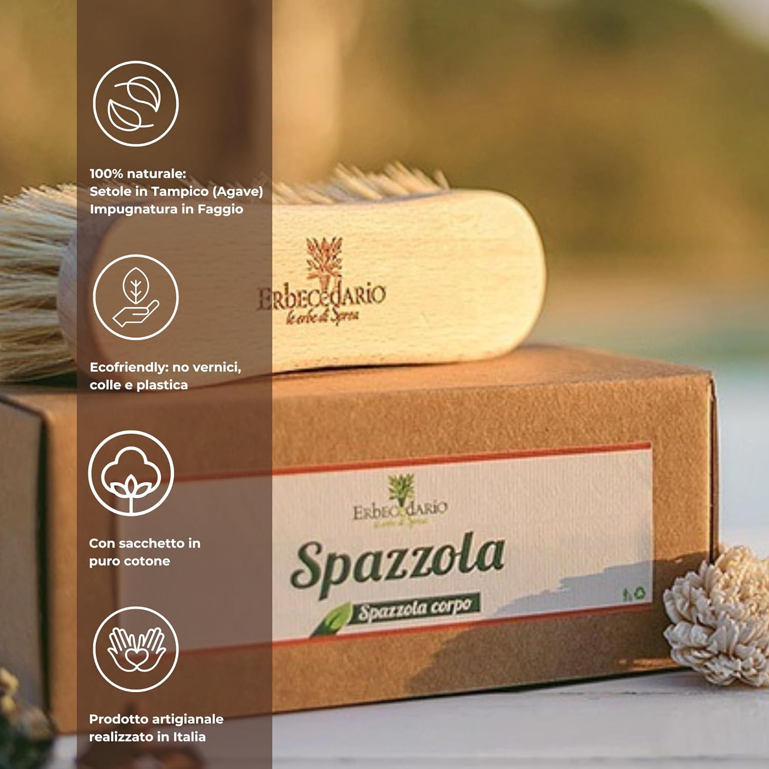 Thumbnail 5 de Spazzola per dry brushing 10? setole Tampico