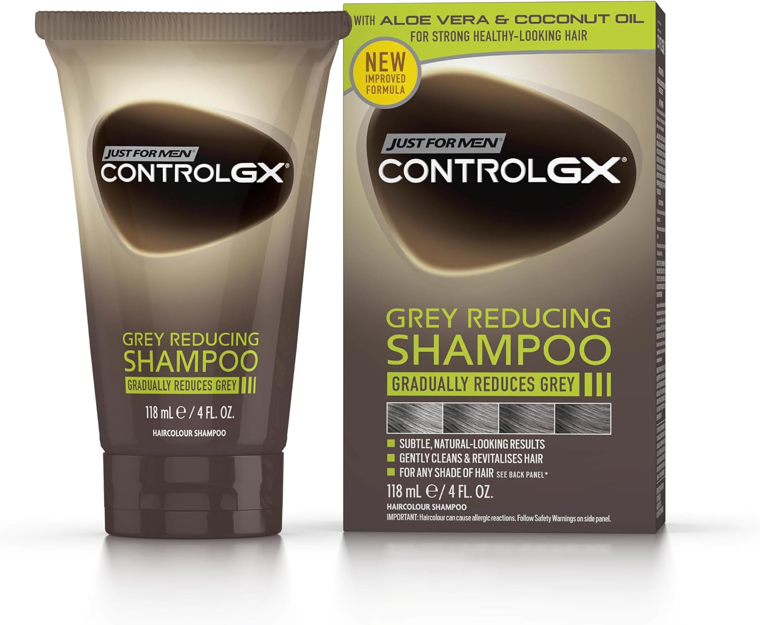 Detalle de Just For Men Control GX Grey Reducing Shampoo: A practical strand-by-strand colour refresh