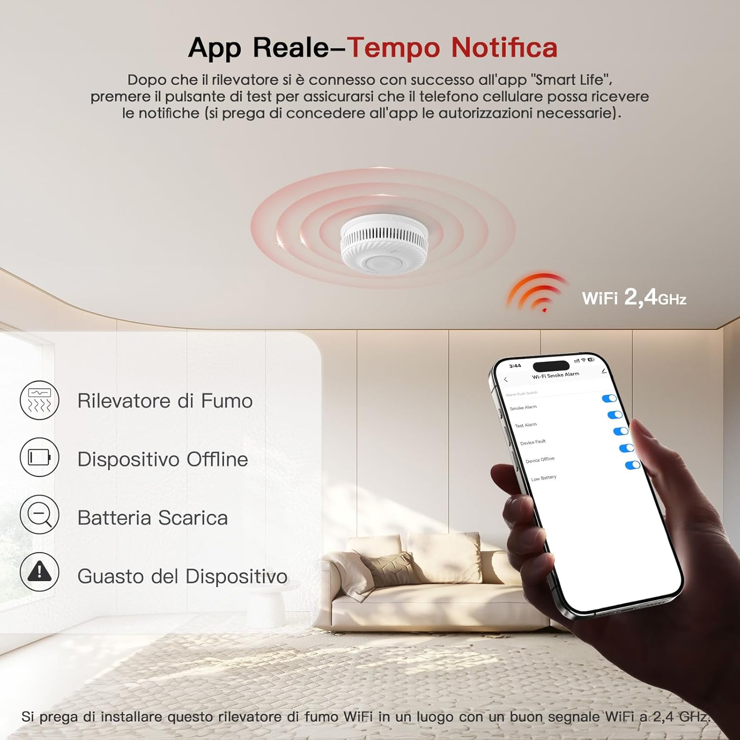 Thumbnail 3 de PHYSEN Intelligente Rilevatore di Fumo 10 anni 📟