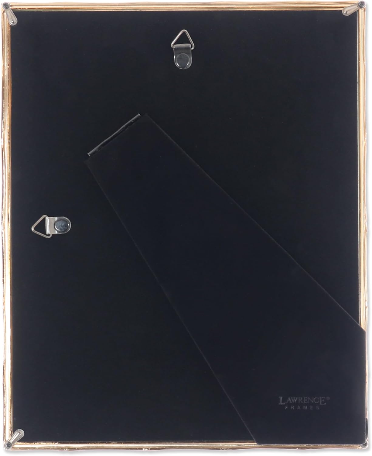 Detalle de Lawrence Frames Bamboo Design Metal Frame, 8x10 with 5x7 Mat (Gold)