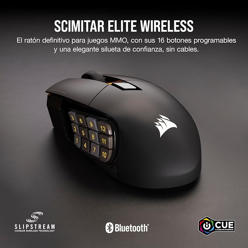 Thumbnail 1 de Corsair SCIMITAR ELITE WIRELESS MMO - Ratón 26k DPI 🖱
